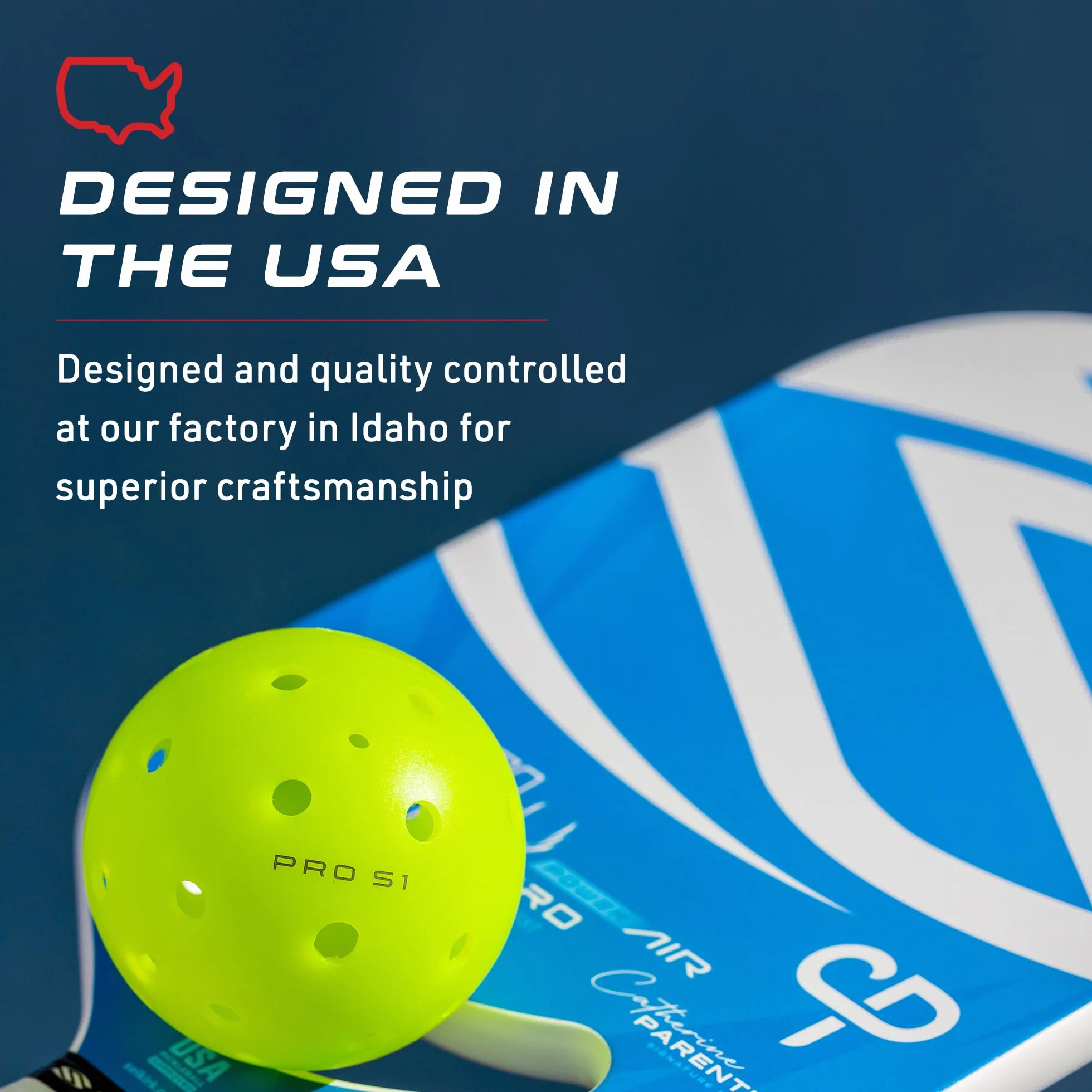 Selkirk Sport Balle Pro S1, balles de pickleball extérieur 38 trous, approuvée USAPA