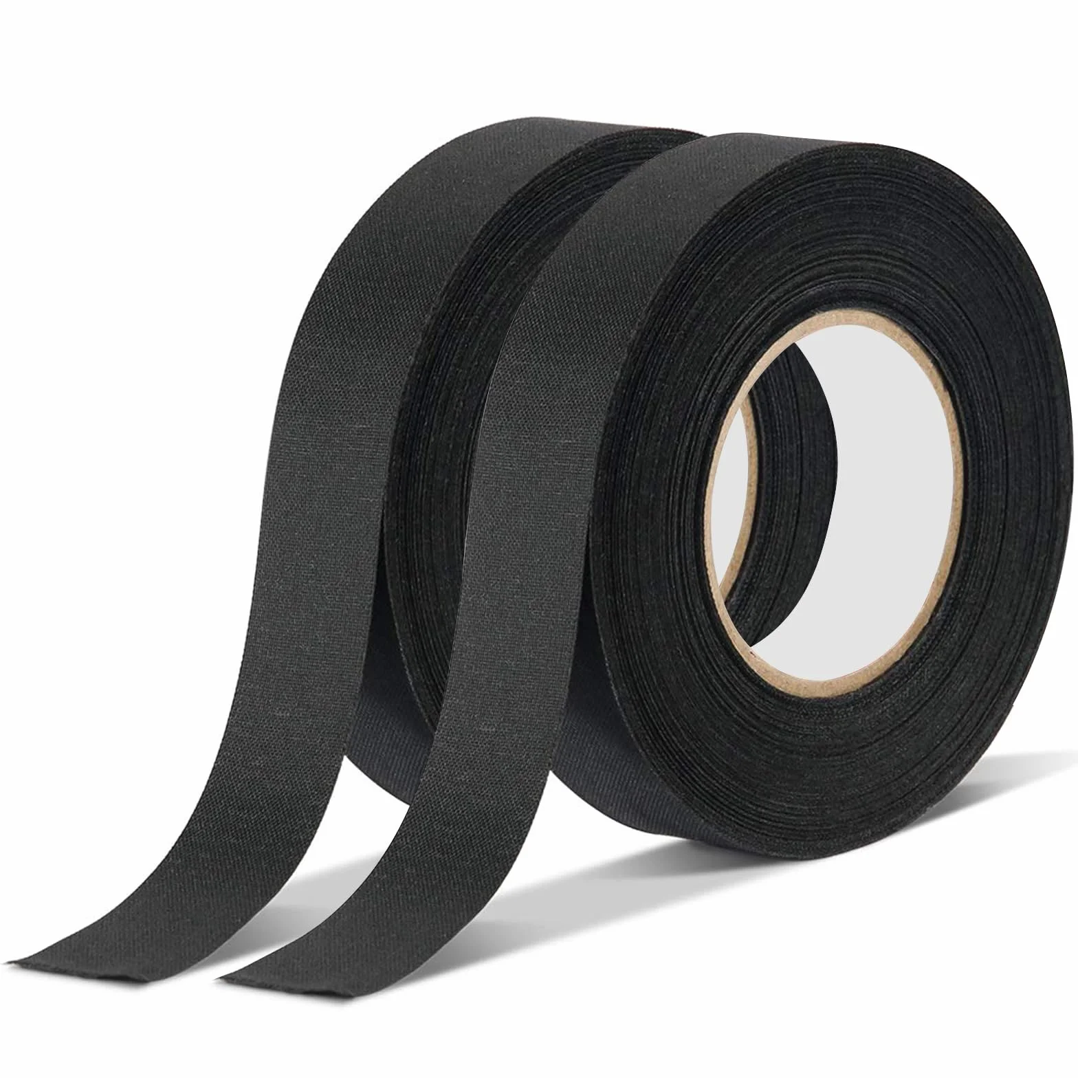 2 Pièces Grip Tape Noir Ruban Adhésif Anti-Dérapant 25M x 25MM Hockey Bâton Badminton Raquette