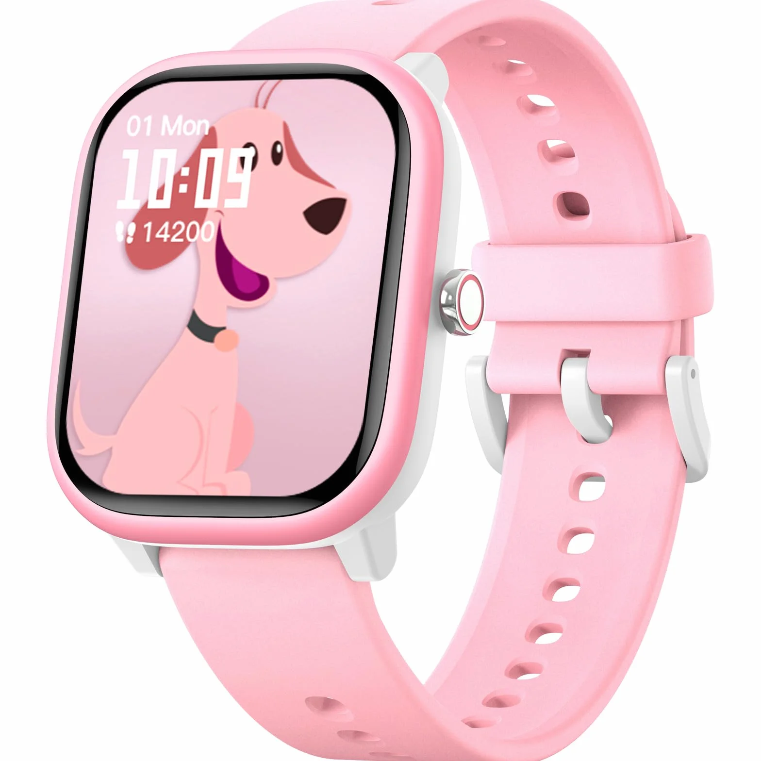 Fikami Montre Intelligente Enfants 1,83" Fitness Tracker Sport Fréquence Cardiaque Compteur Pas 16 Jeux 6-16 Ans