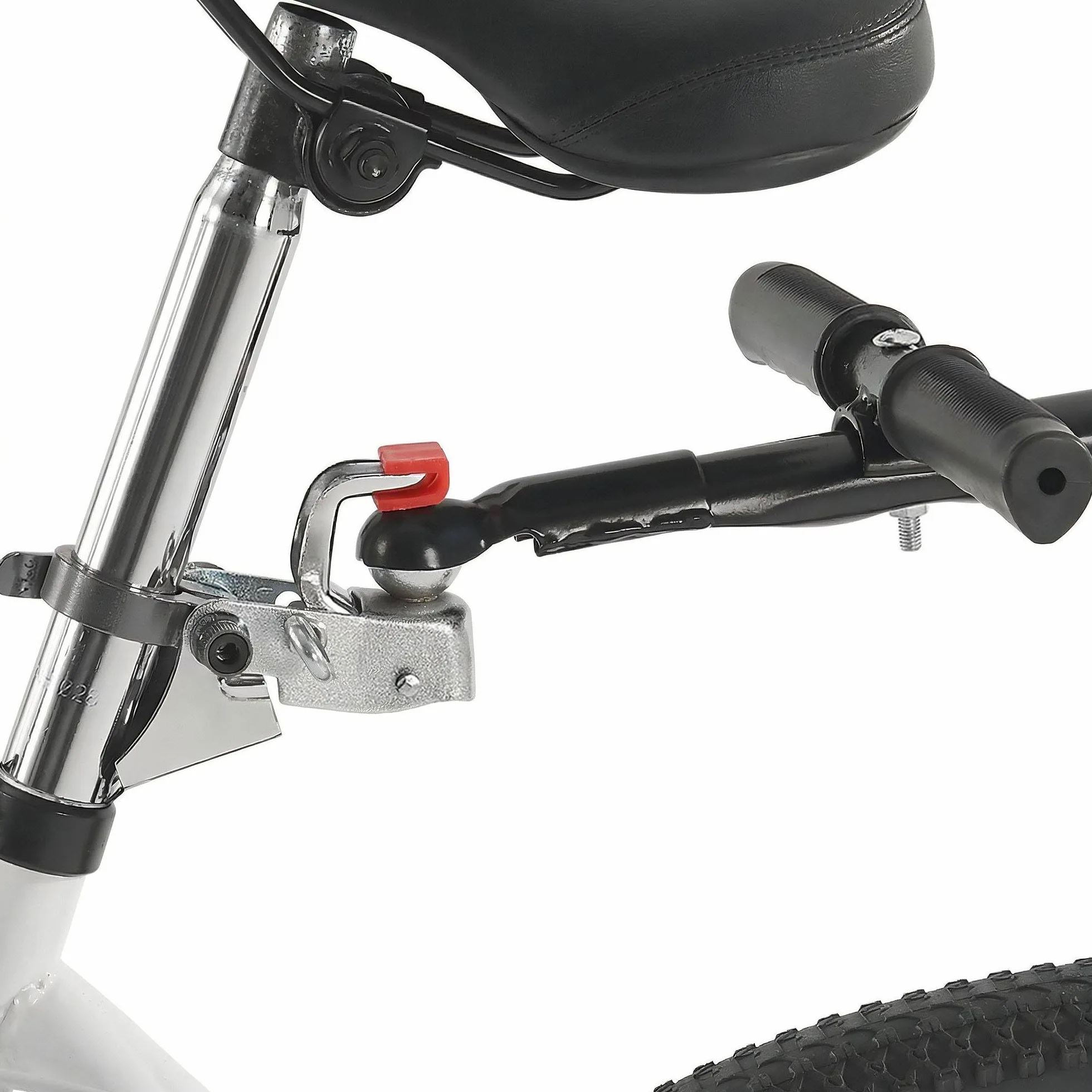 CLP Remorque Velo Cargo Haarlem, Chariot de Transport 2 en 1 avec Attelage & Bache, Cadre Acier Robuste, 80kg, pour Velos 26-28 Pouces, Couleur:Noir