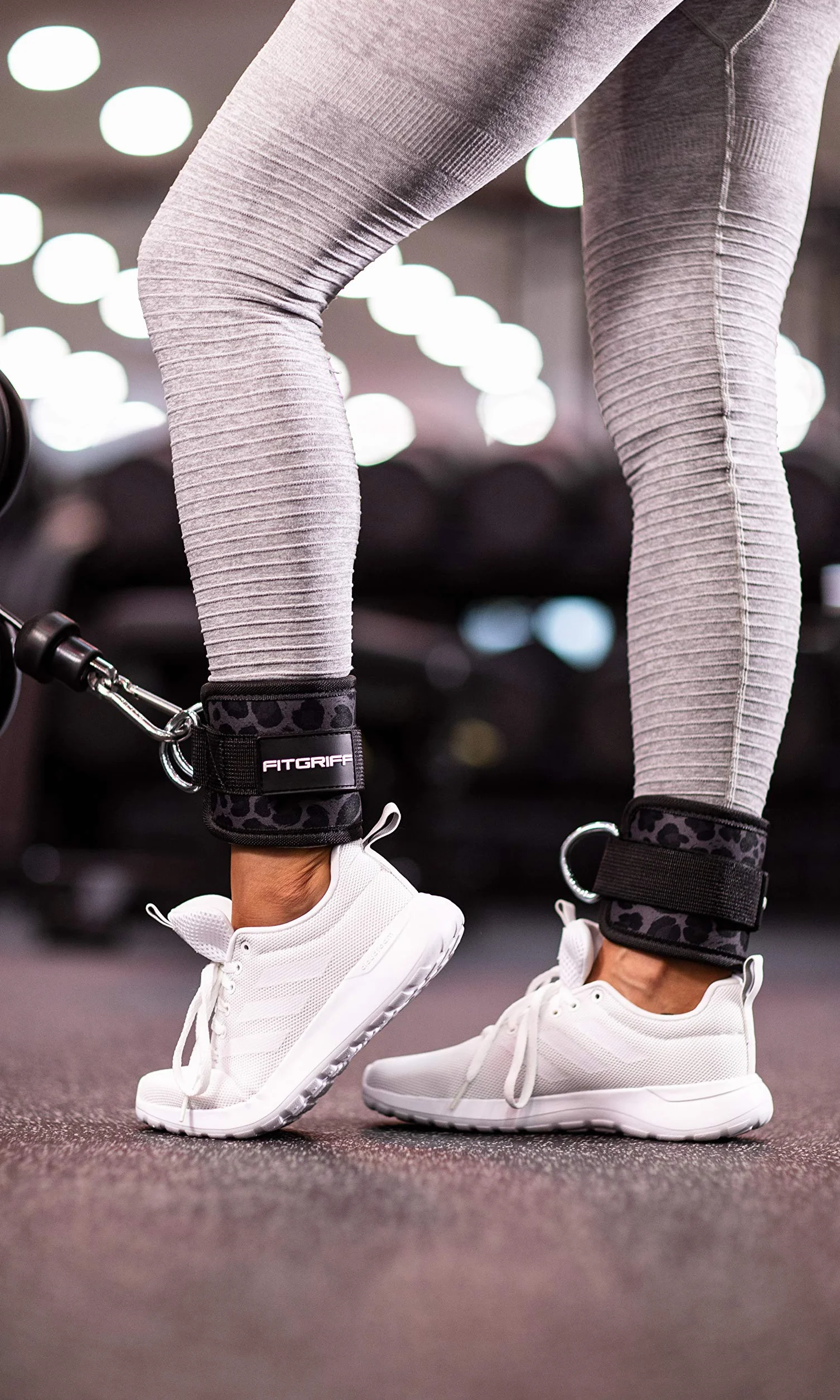 Fitgriff® Sangle Cheville Musculation Poulie V1 - Ankle Straps pour Cable Machines