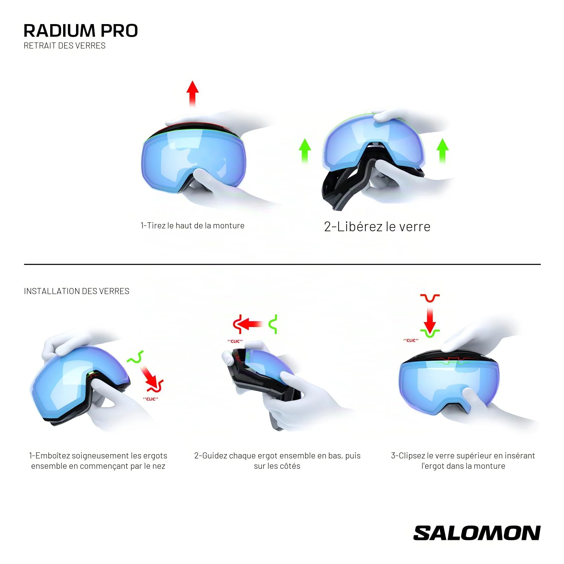 Salomon RADIUM PRO S SIGMA Masque, masque ski anti-buée unisexe pour Ski Snowboard MTN et aventures en montagne