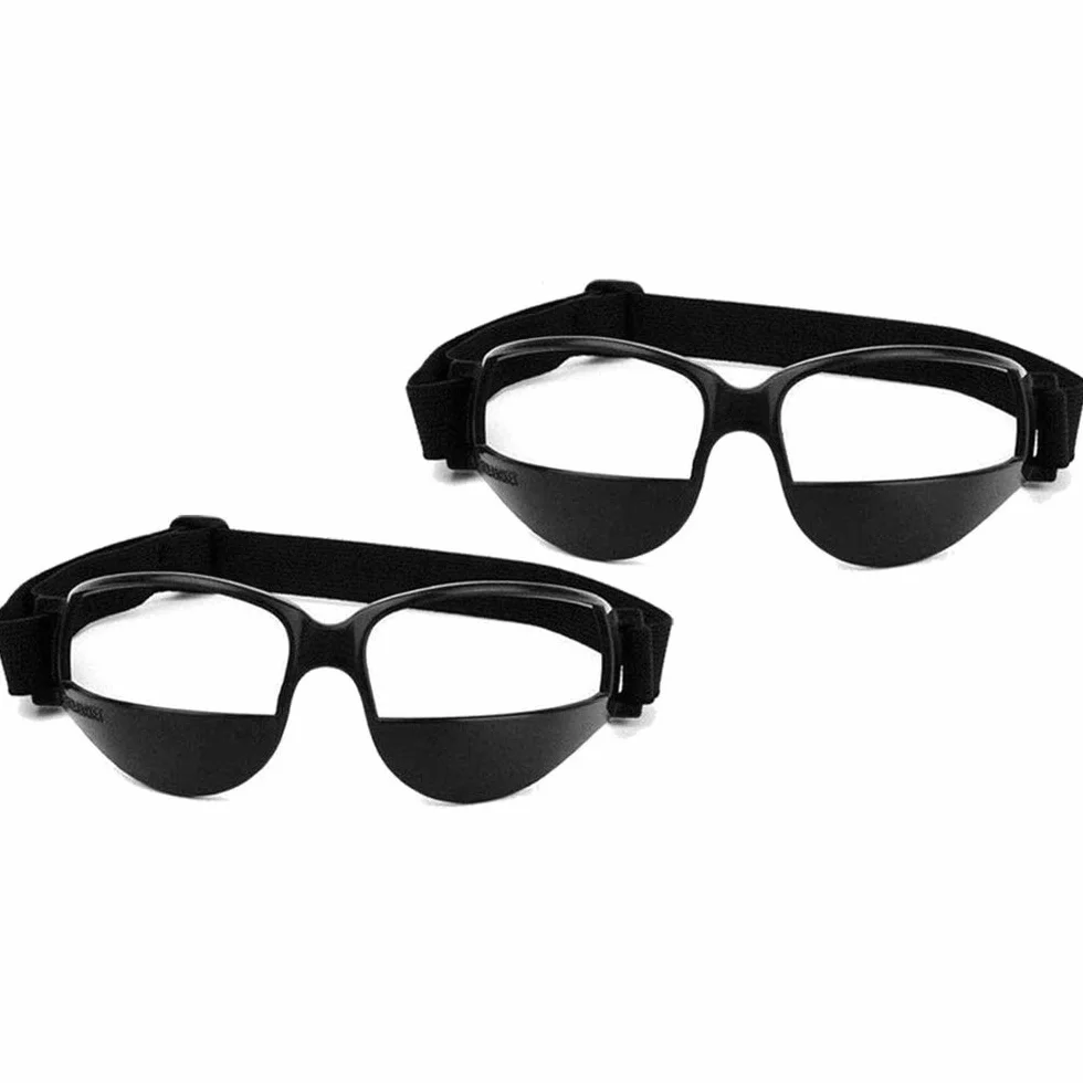 POFET 2 pcs Lunettes de Basket-ball Sport Dribble Specs Noir Basketball Training Aid