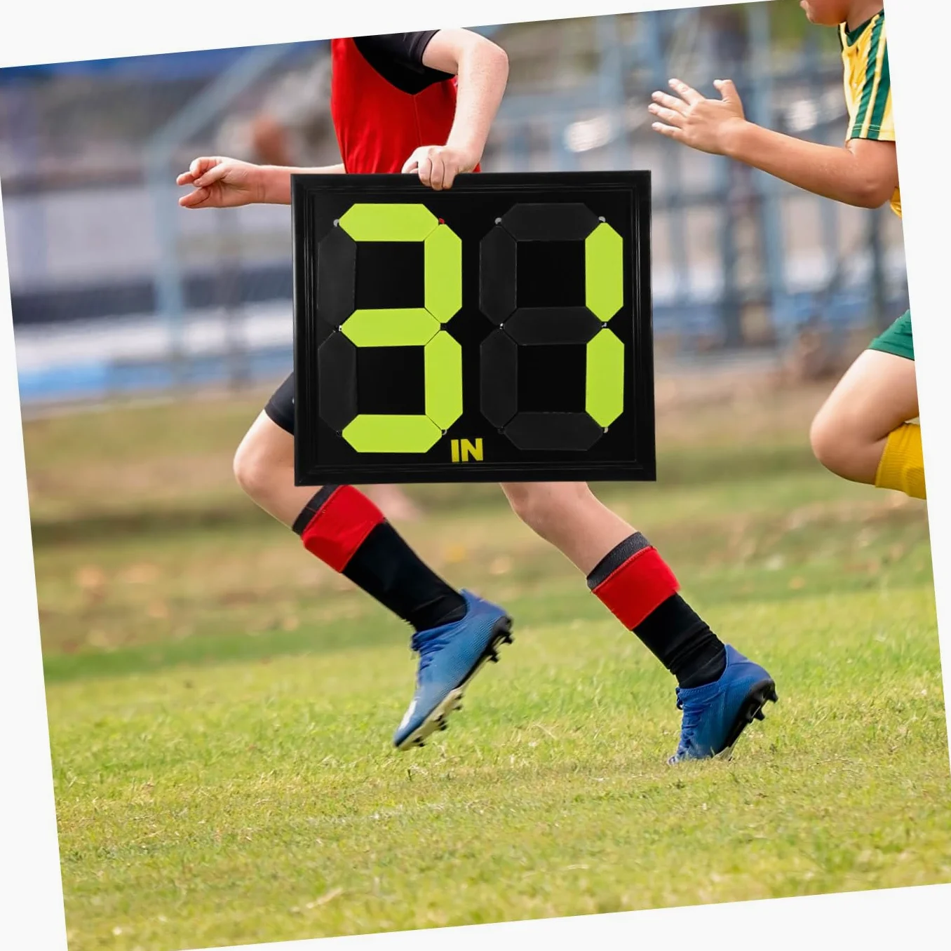 Tableau de Remplacement Manuel Football Noir en Pp pour Arbitres | Lecture Claire, Format Compact, Usage Basket et Volley, Design Polyvalent
