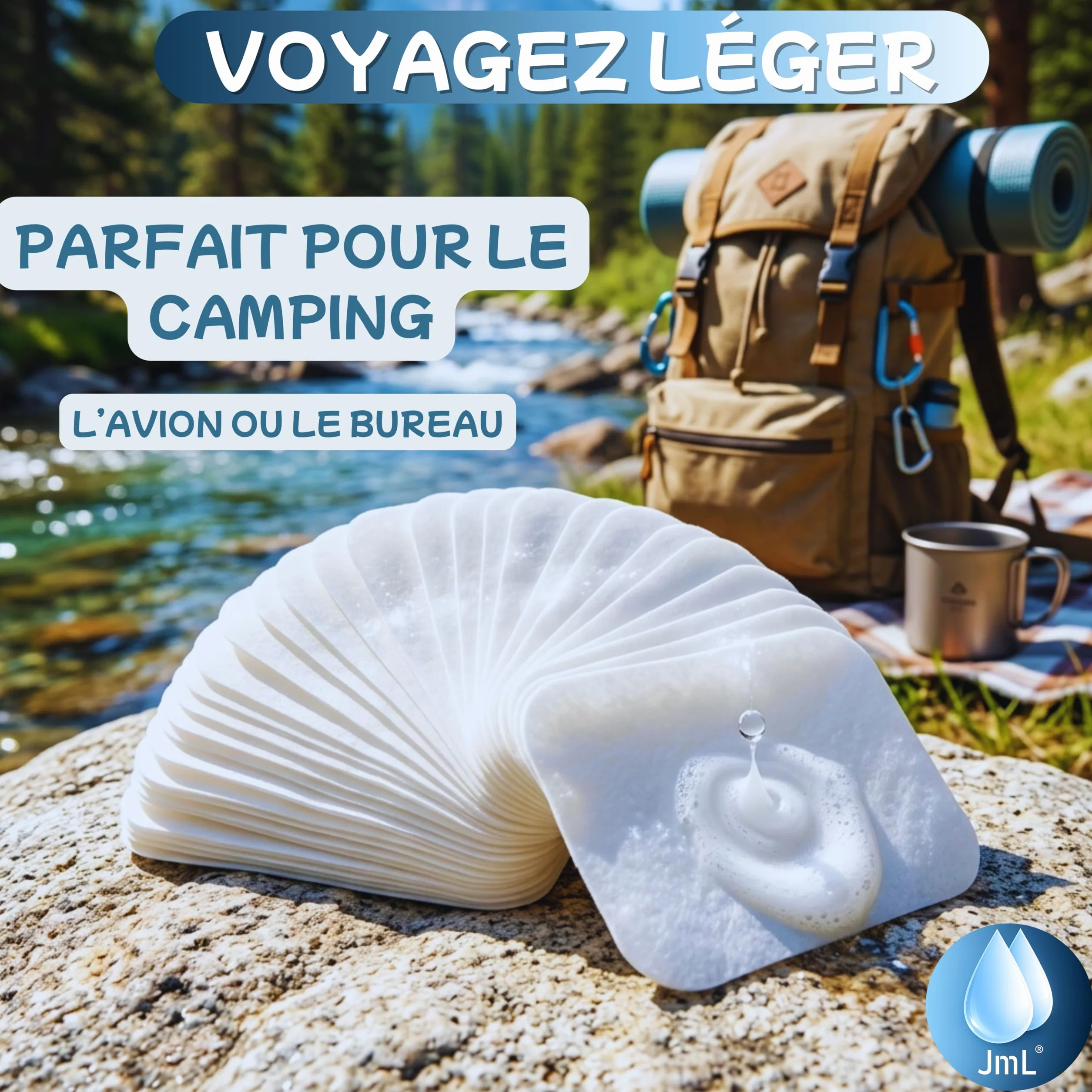Savon Hydrosoluble pour Mains JaMoonLBV JmL® 200 Feuilles