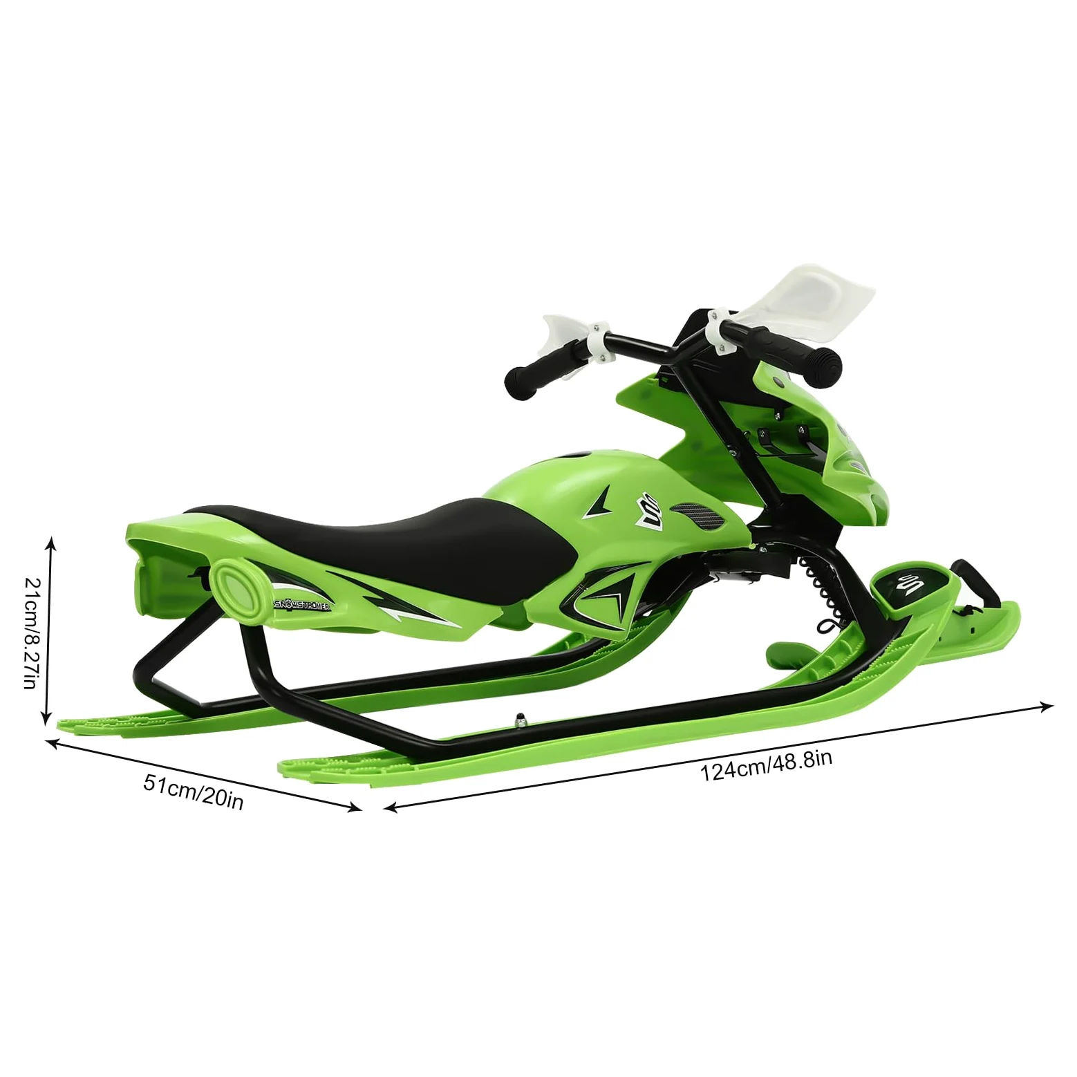Luge de direction, bob, luge de ski pour adulte avec freins à pied, luge directionnelle, luge de ski pour adolescents, luge à neige, luge de course Snowracer, pour le ski