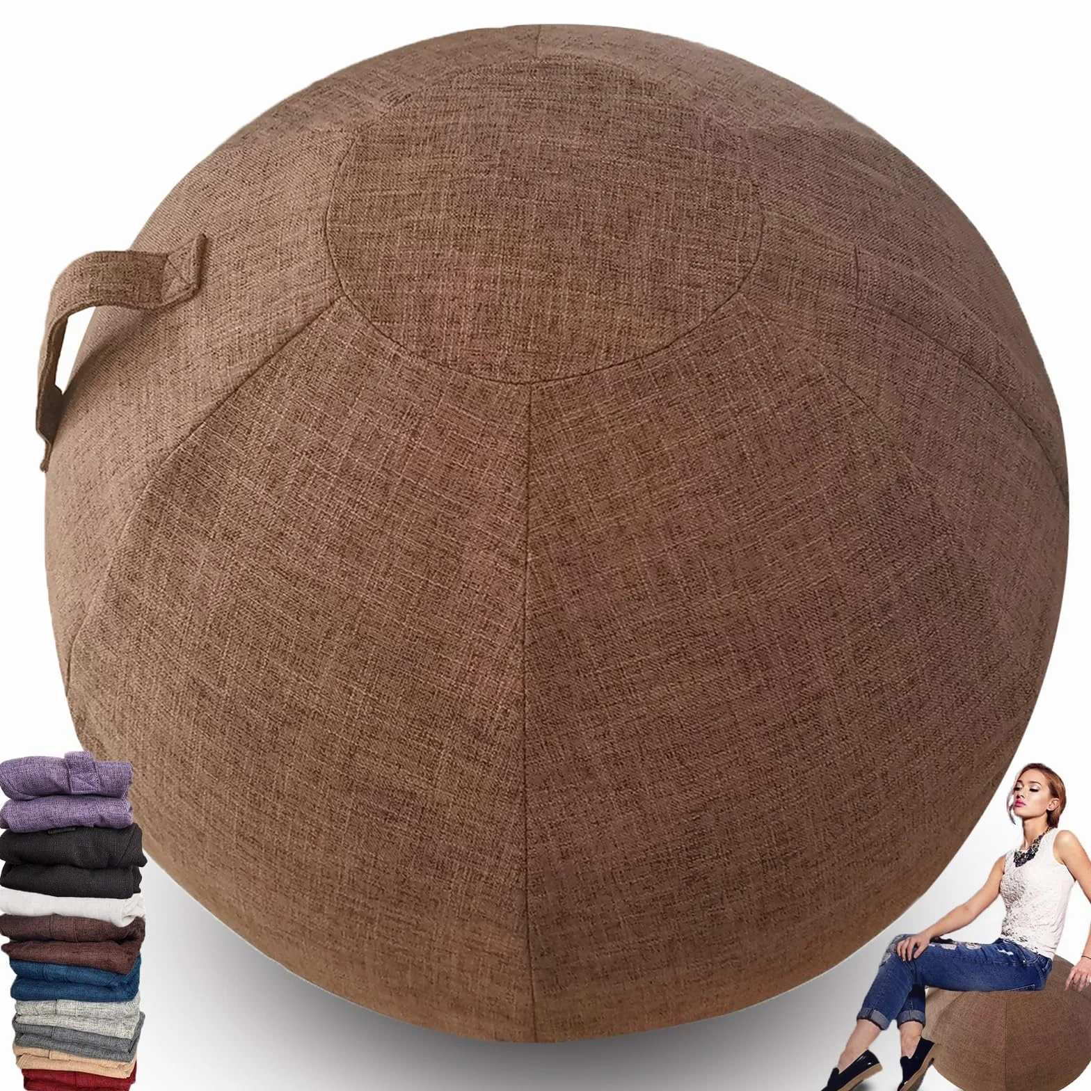 Swiss Ball Ballon Gym Grossesse 55/65/75 cm Protection Contre La Poussière Couverture pour Exercice