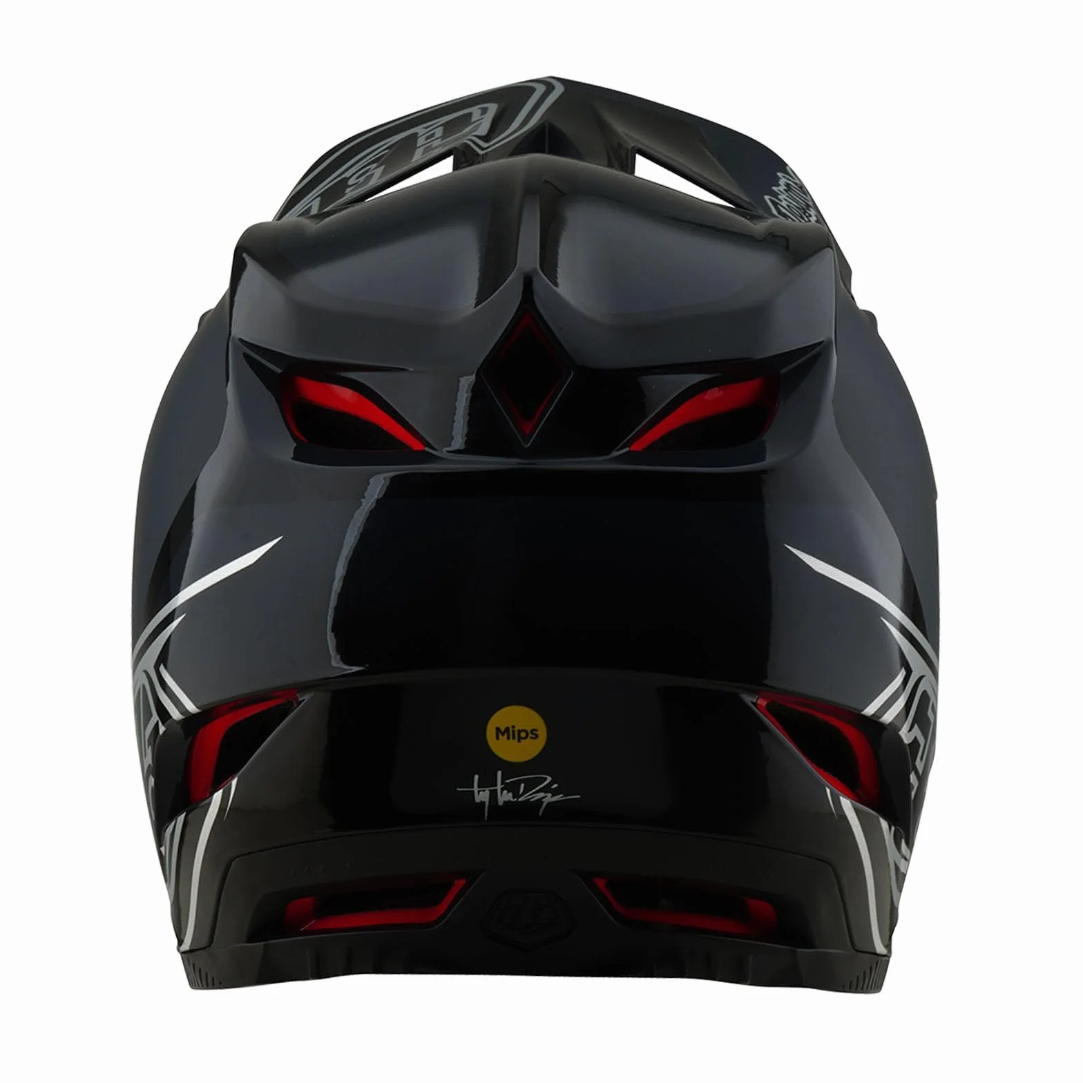 Troy Lee Designs D4 Polyacrylite MIPS Helm, Shadow, Black, S | 55-56cm, 174499002