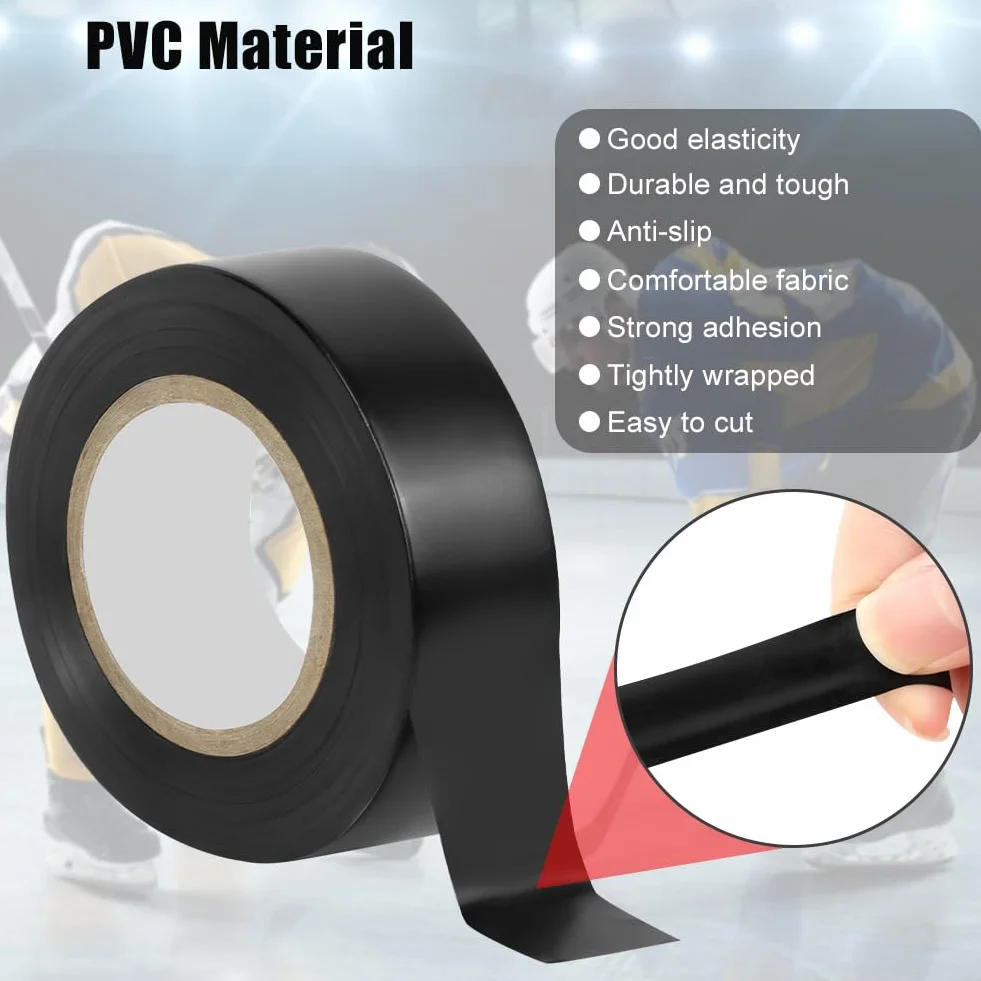 Ruban Adhésif Sport Anti-Dérapant PVC pour Hockey Badminton Raquette Squash Tennis 18mm*20m