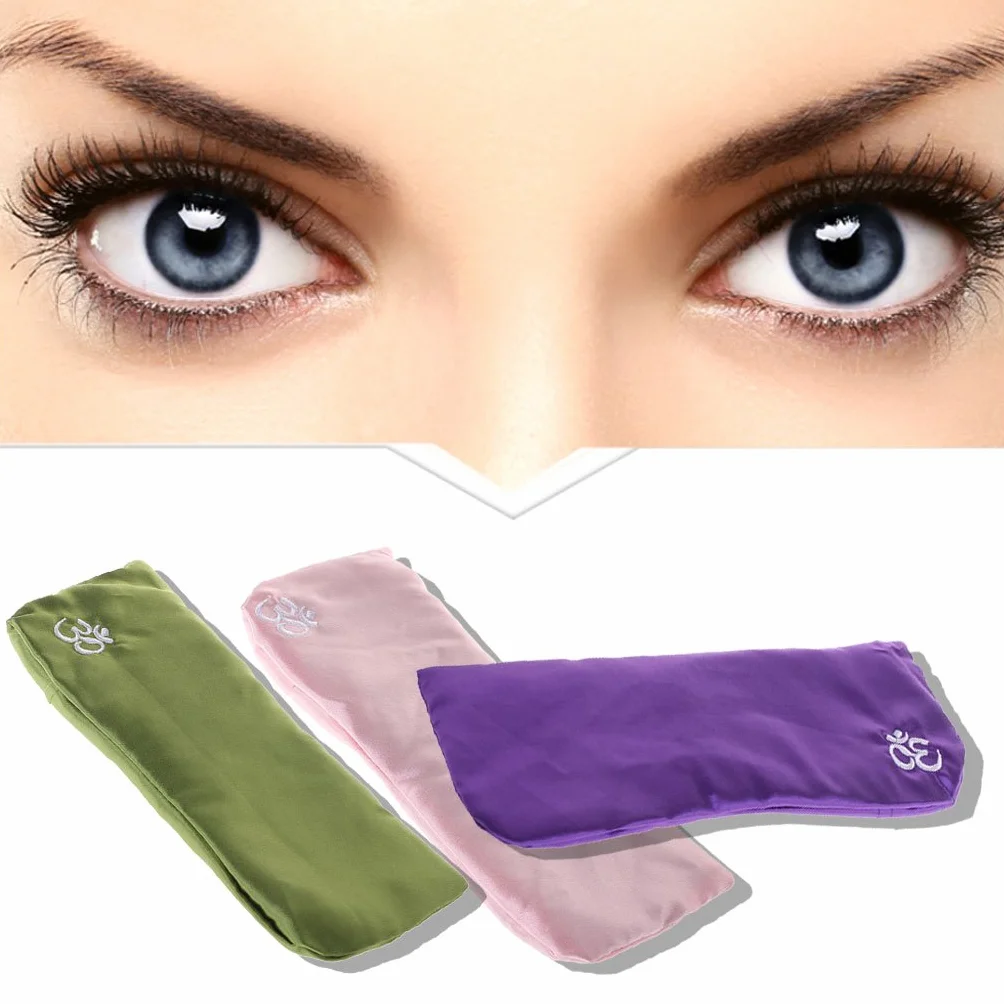 Masque Aromathérapie Coussin pour les yeux de yoga Soie Cassia Graine de Lavande Massage Relaxation