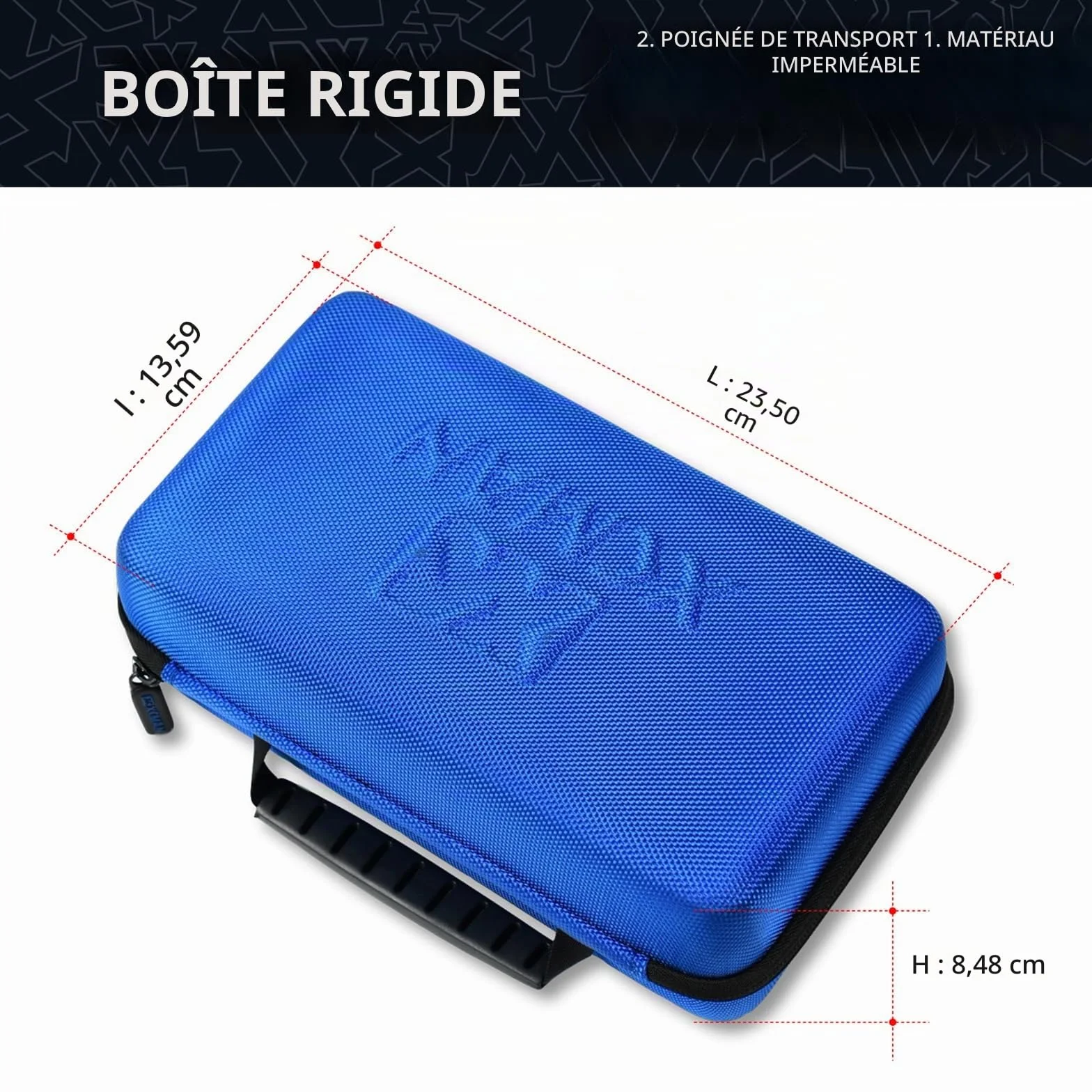 XCMAN Kit de brosses de réglage pour Ski et Snowboard - Nylon, Laiton, Crin de Cheval - Grattoir en métal - Lime Plate en Ptex, Boîte Bleue