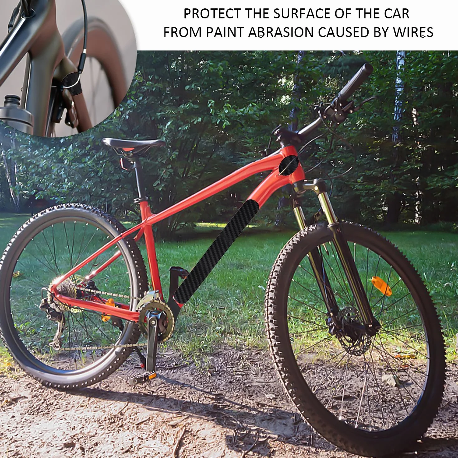 Autocollant Vélo Résistant Aux Rayures, Film Protection Cadre Vélo Imperméable, Accessoires Vélo