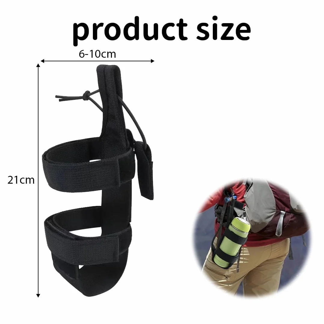 Ceinture porte-bouteille tactique en nylon réglable Jeyorzy