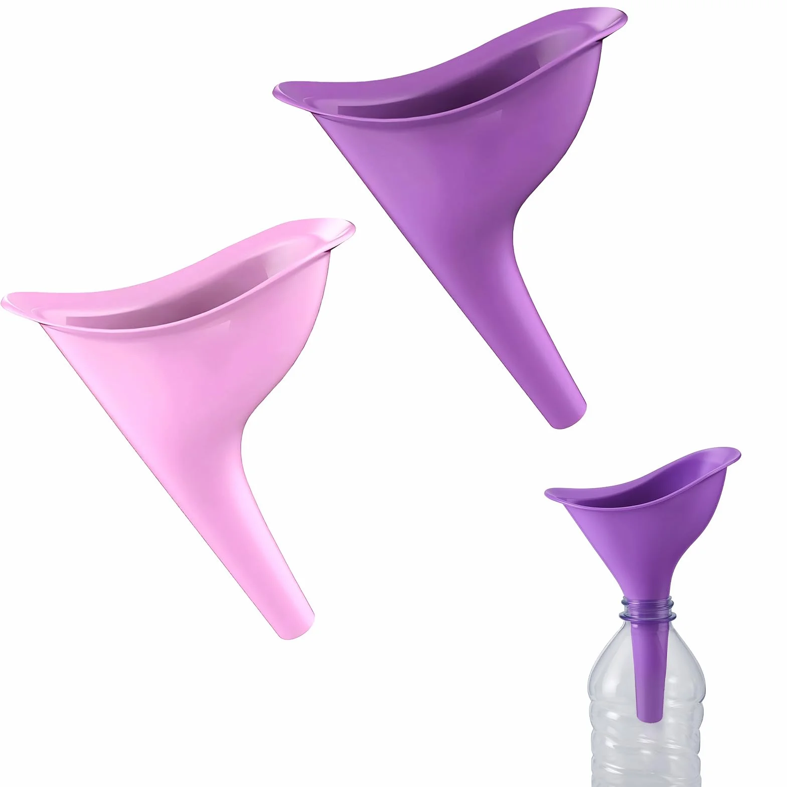 Urinoir pour Femme Pisse Debout 2pcs Réutilisable Festival Camping Randonnée