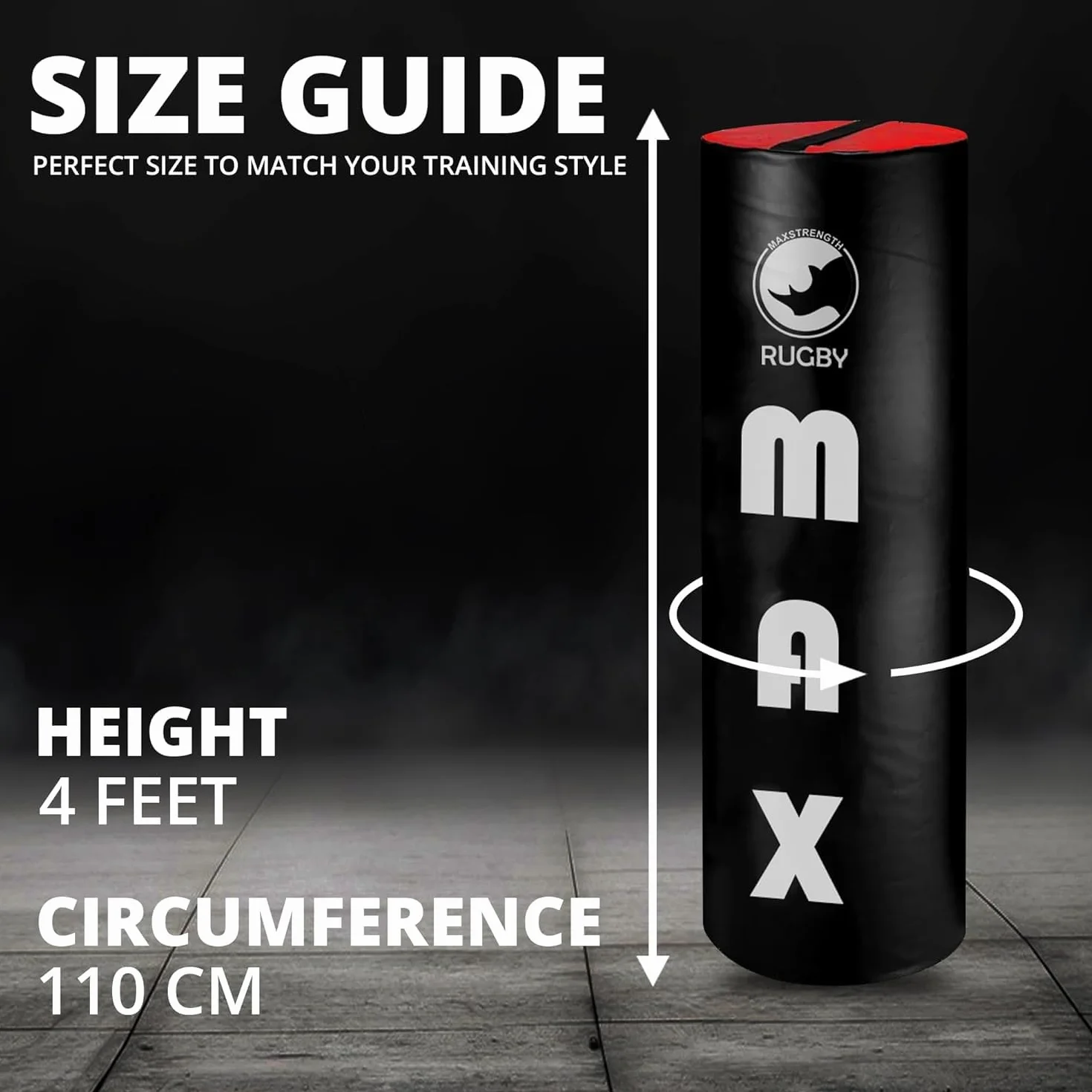 MAXSTRENGTH Sac de matériel de rugby - Tapis absorbant les chocs robuste - 0,9 m 1,2 m