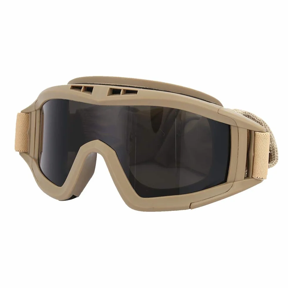 Tactics Goggles Airsoft Paintball Ski Anti-Dust Anti-Fog Eye Protection Military Glasses