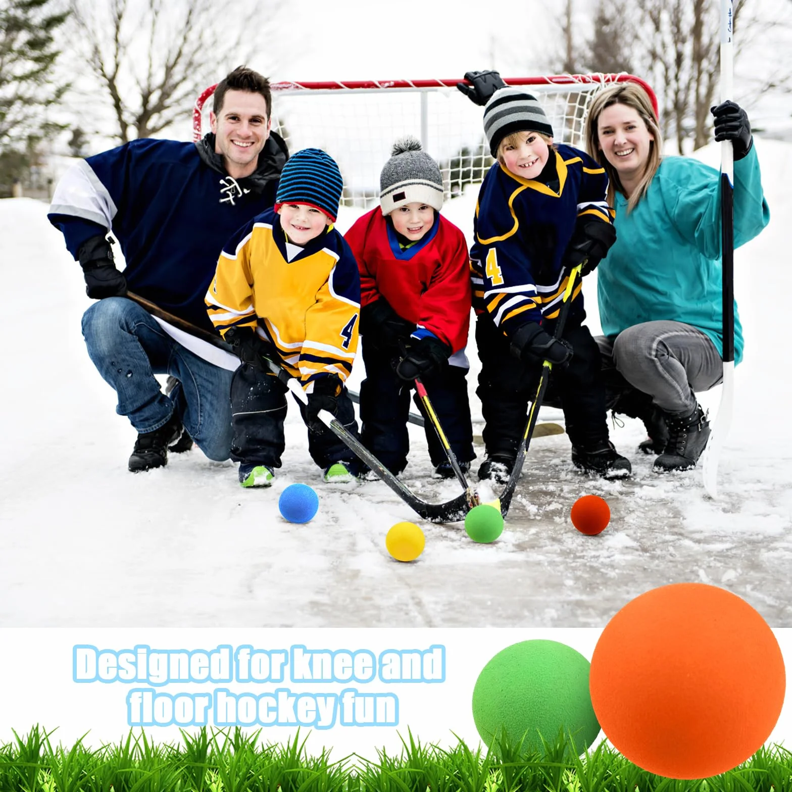 PEUTIER 10pcs Balles de Hockey en Mousse 5cm Mini Hockey Enfants Couleurs Assorties