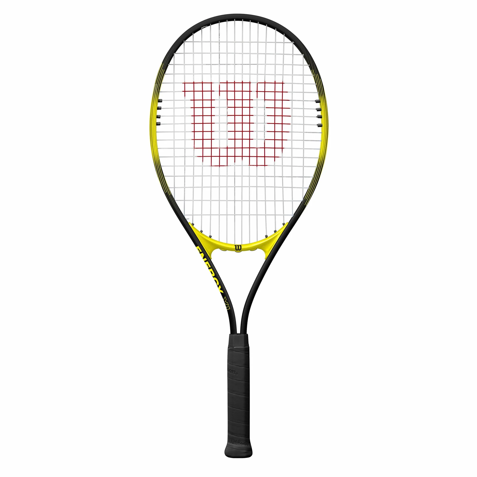Raquette de Tennis Wilson Energy XL, Alliage AirLite, Noir/Jaune