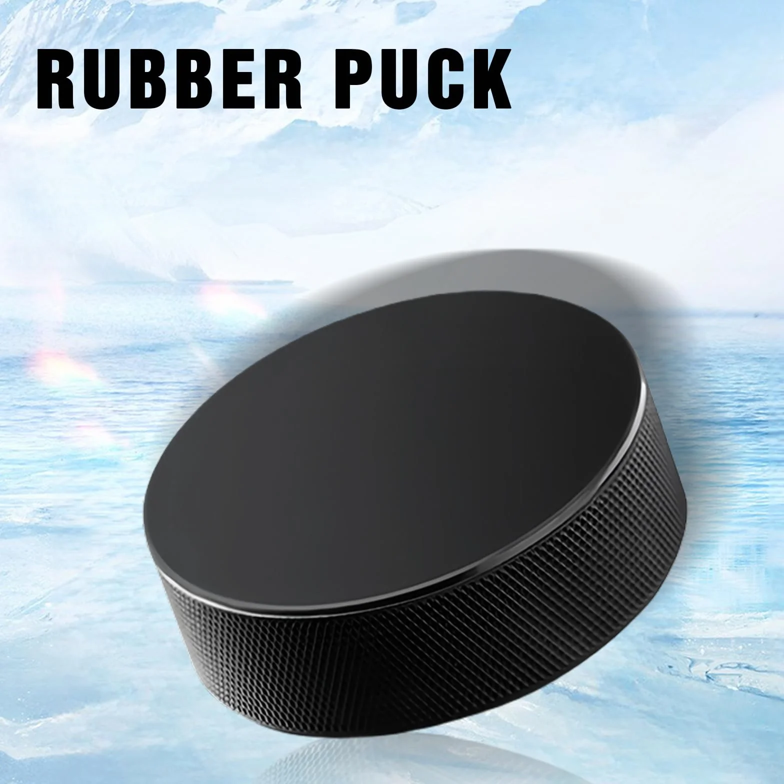 BORDEAG 10 Pièces Palets de Hockey sur Glace, Rondelles d'Exercice, 7,6 x 2,5 cm pour Entraînement Adulte