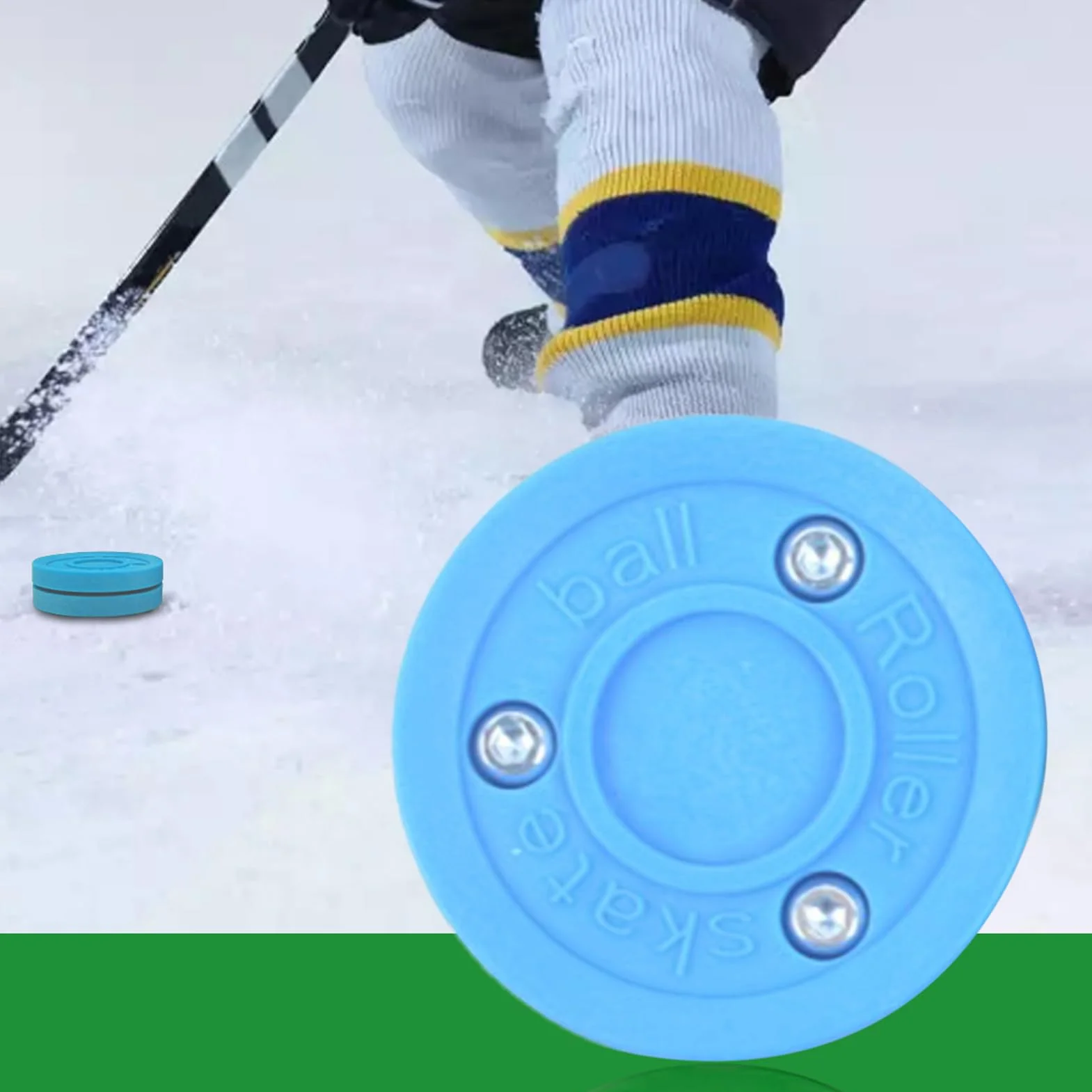 Puck Hockey Inline Street Loi Pierre - Disque en acier inoxydable, équipement sportif à rouleaux extérieur