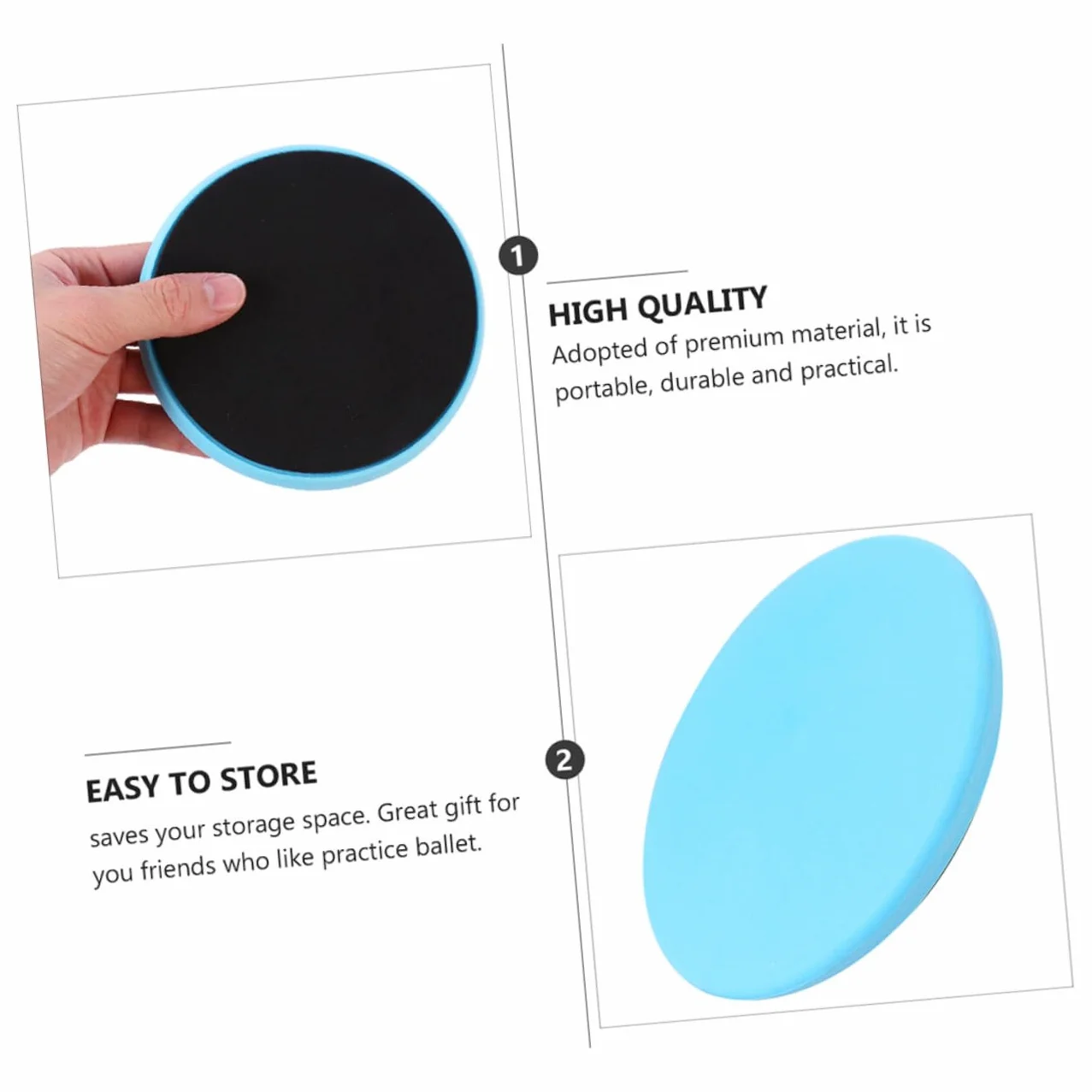 UKCOCO Planche de Rotation pour Ballet et Danse Disque Entraînement Tournant Portable Surface Lisse Antidérapante