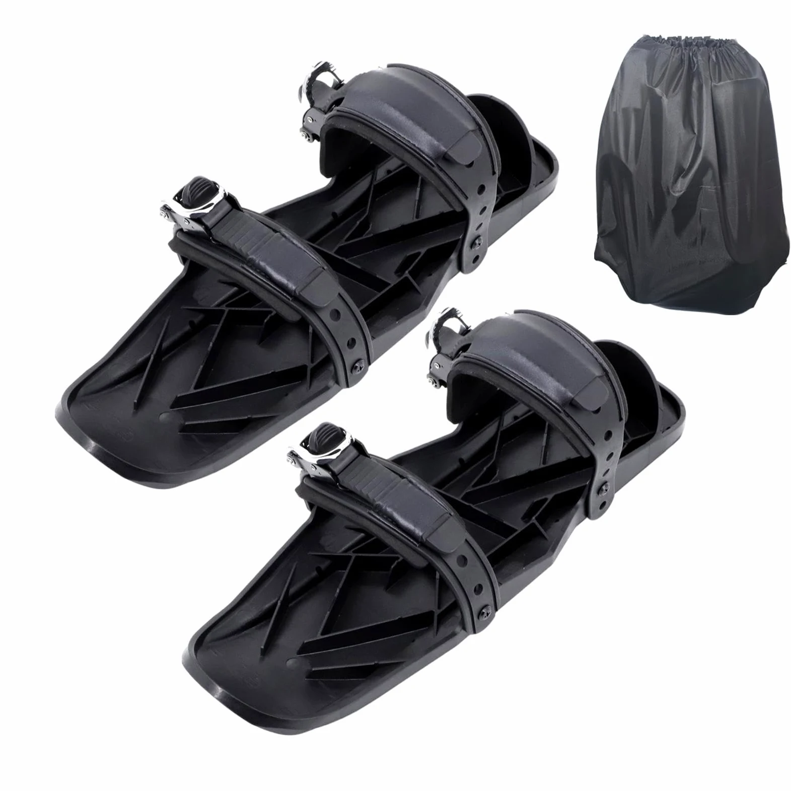 Patin à Neige, Skis Courts | Planches à Skis Snowblades | Accessoire de ski compact, outils de ski réglables multifonctionnels, pieds de neige légers et antidérapants pour hommes femm
