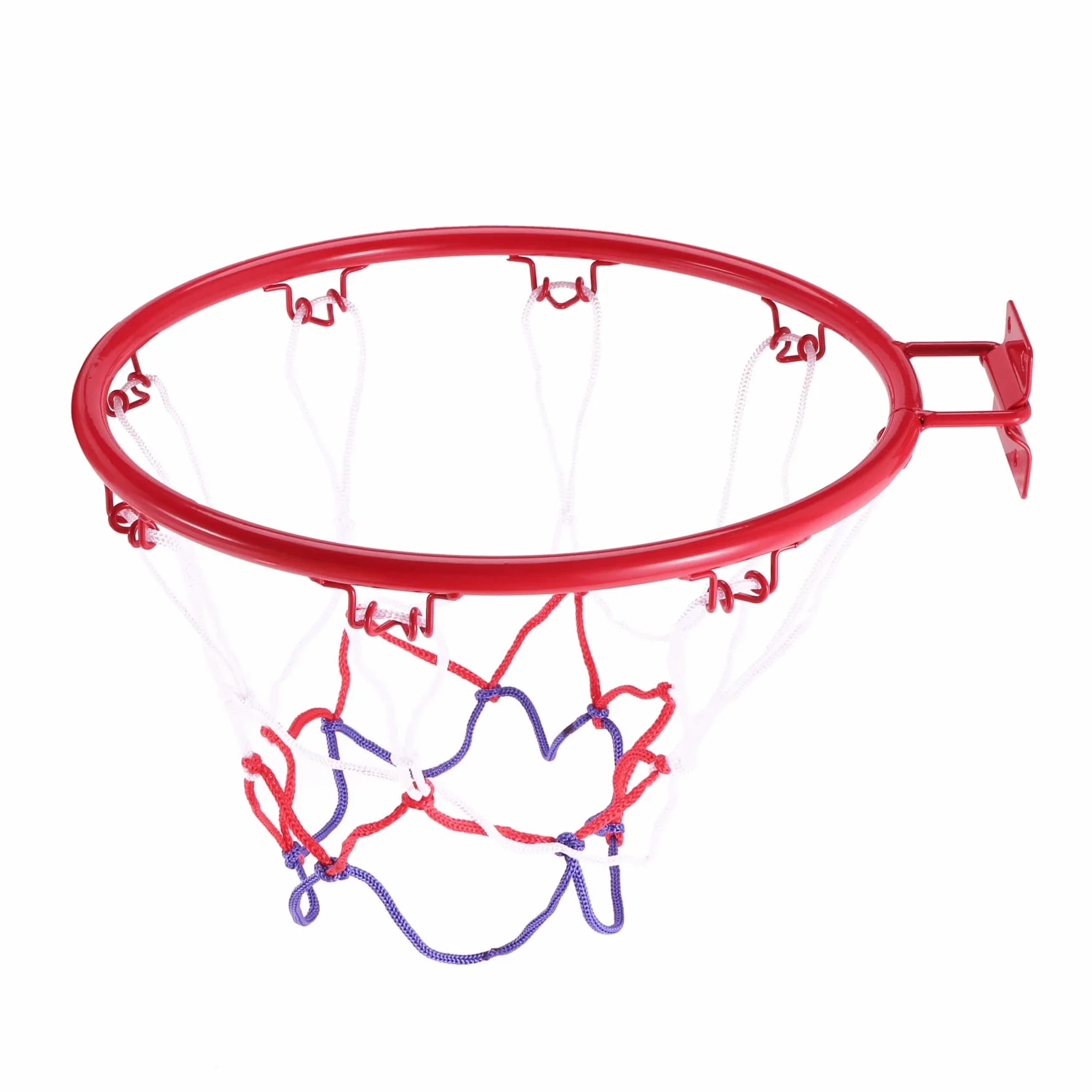 Panier de Basket-Ball Mural 32 cm Filet Jante Métal avec Vis Intérieur Extérieur