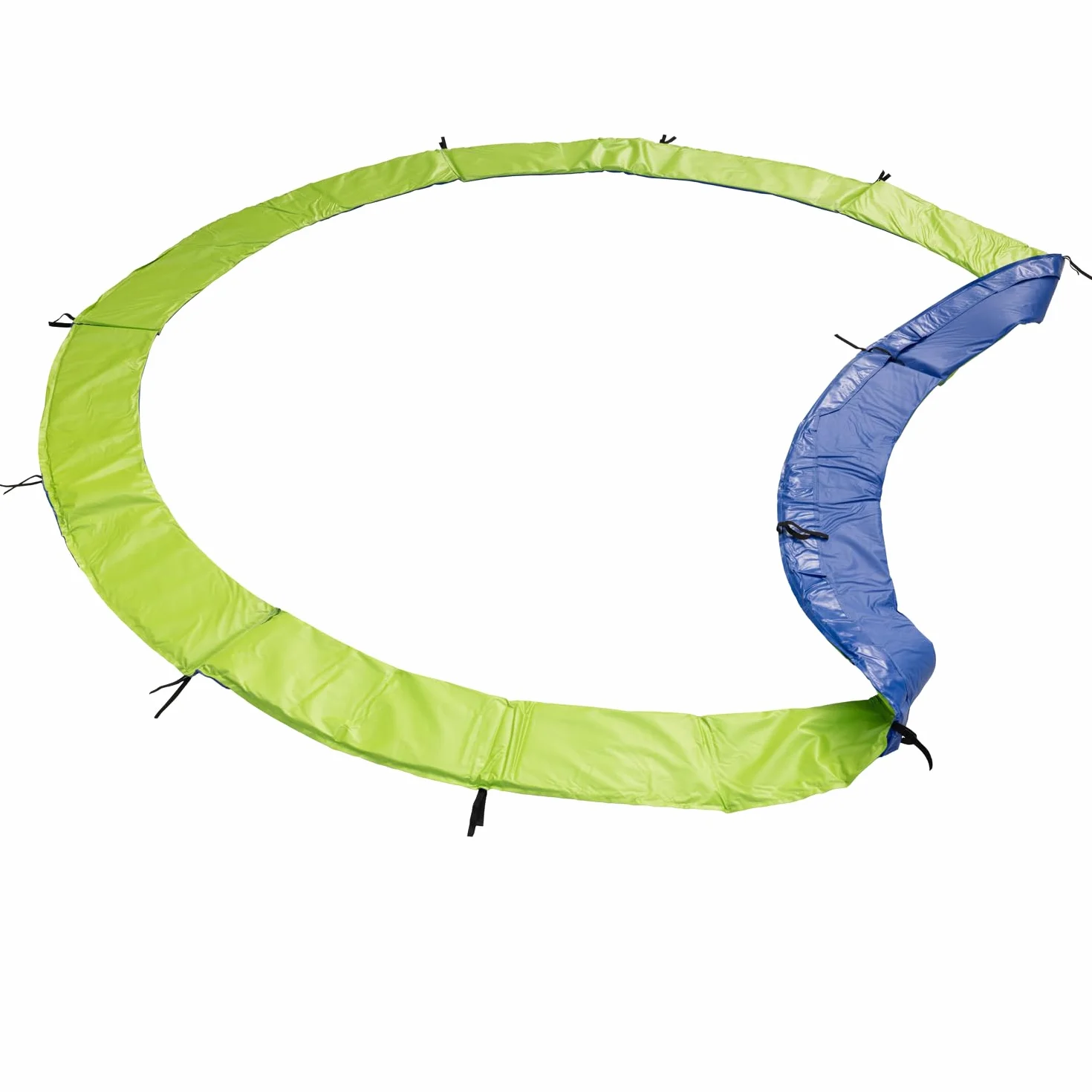 Trampoline de Jardin Rond pour Enfants 180cm réversible Vert/Bleu Cairns avec Filet, Échelle, Bâche et Kit d'Ancrage