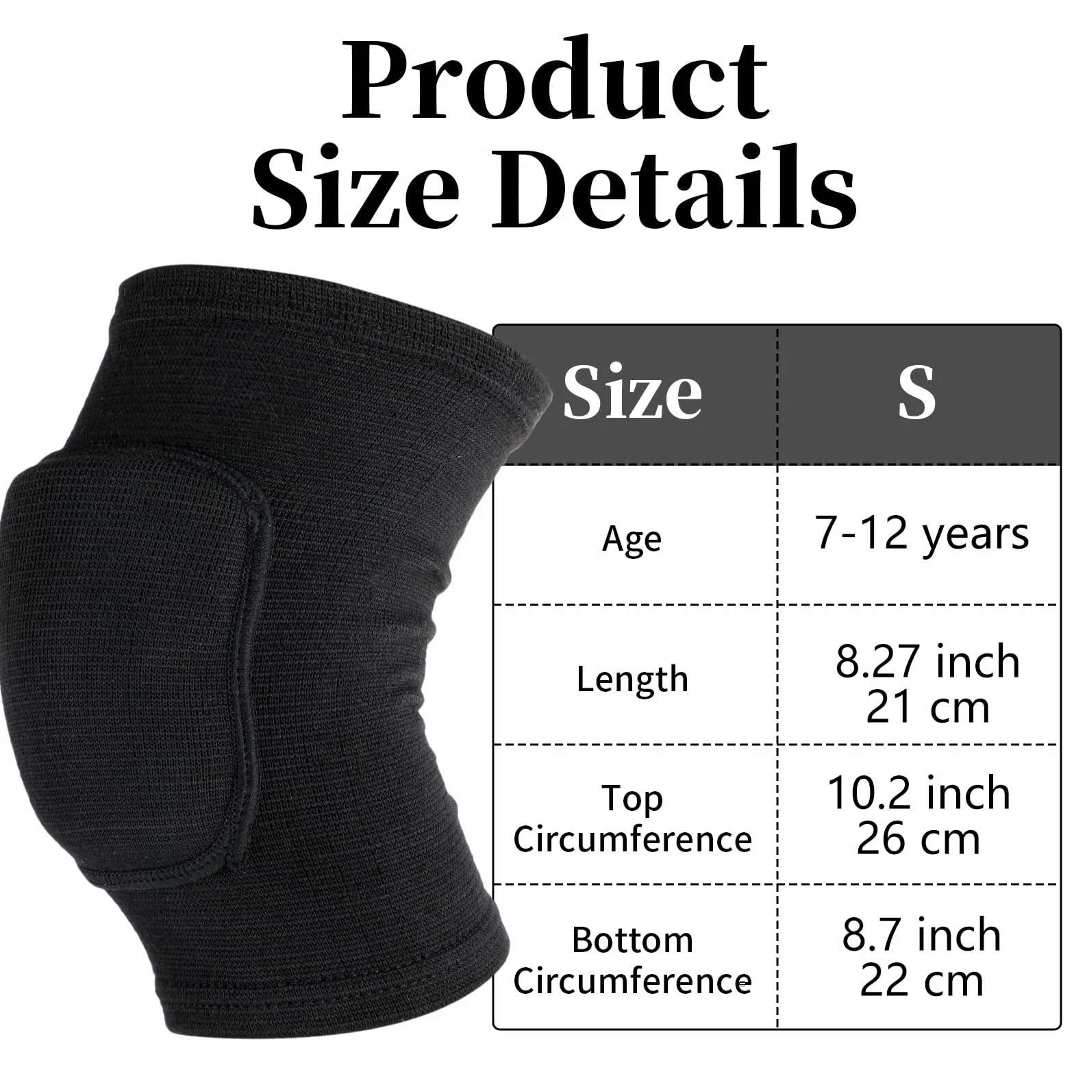 Sibba Genouillère Élastique Respirante Rembourrée Antidérapante Pour Enfants Volleyball Danse Course Patinage Basketball Football