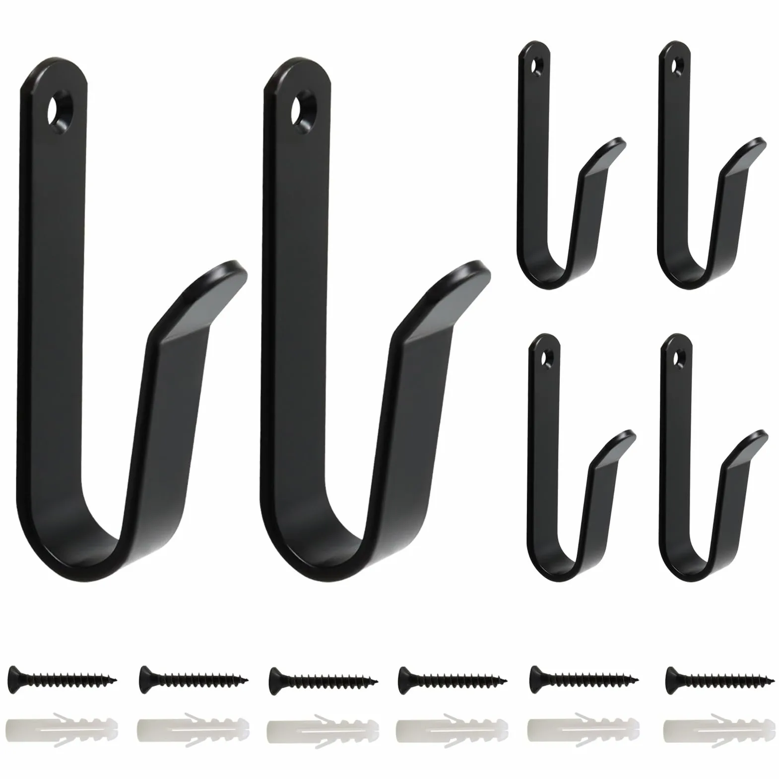 Clips de fixation murale pour snowboard – Clips de fixation murale en métal robuste pour un affichage horizontal sécurisé, support de rangement intérieur/extérieur pour planche à neige pour