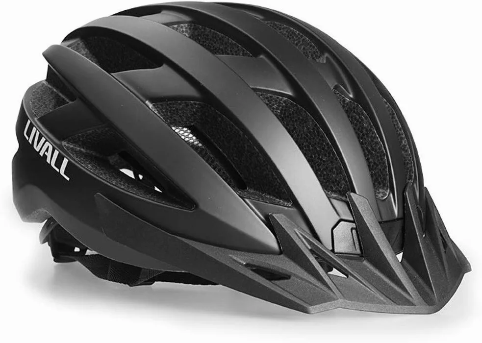 Livall Unisexe - Adulte MT1 Musique Feu Arrière Clignotant Navigation Appel et SOS Casque de Vélo Noir Mat 54-58cm