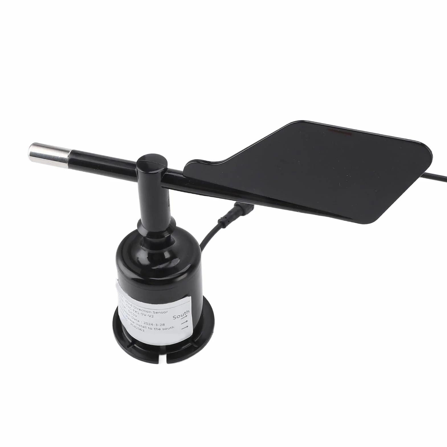 Capteur de Direction du Vent 360° DC 5V Anémomètre Précis pour Serre Jardin