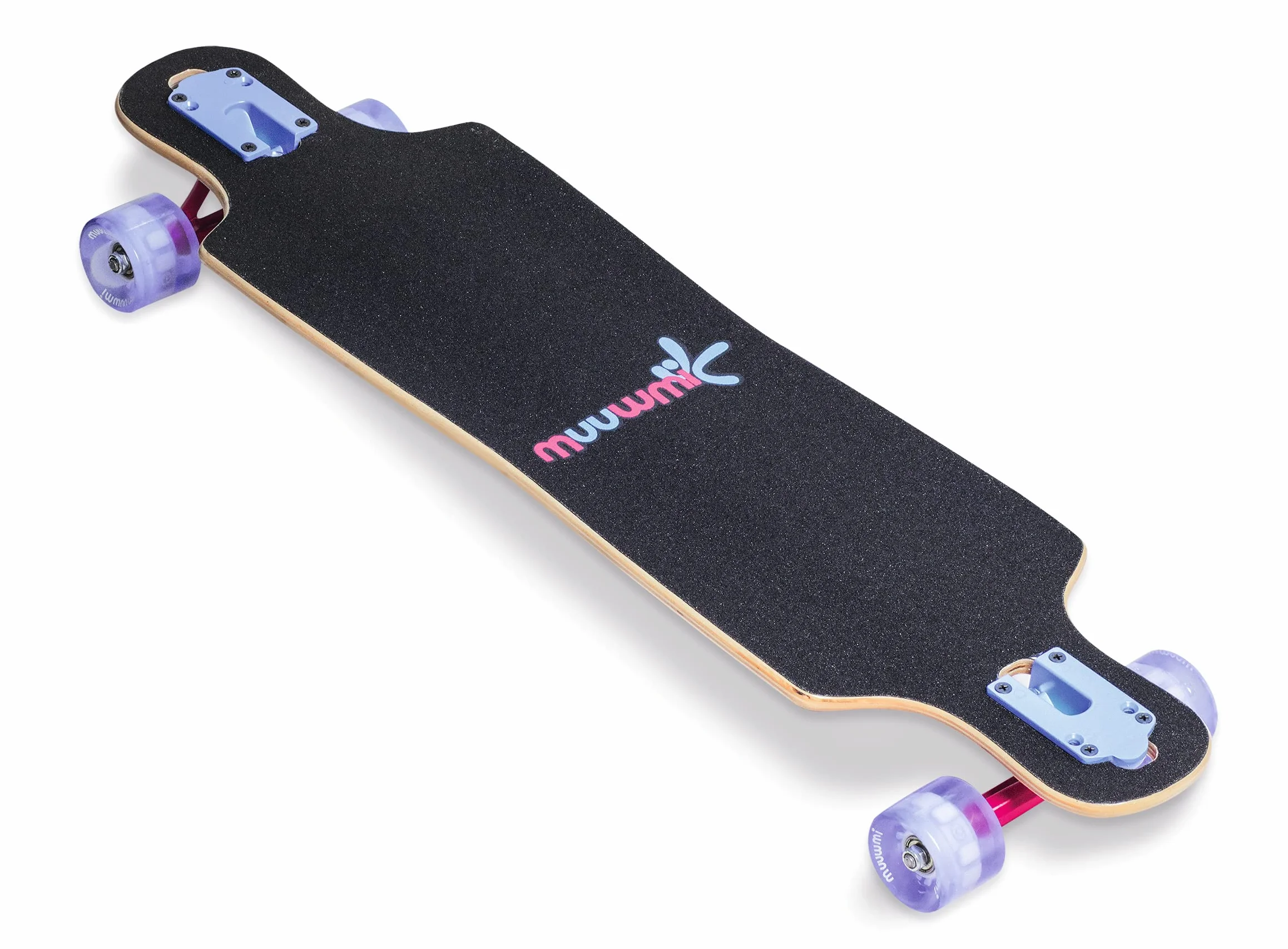 Muuwmi ABEC 7 Longboard Skateboard for Children and Adults with Lighting Wheels