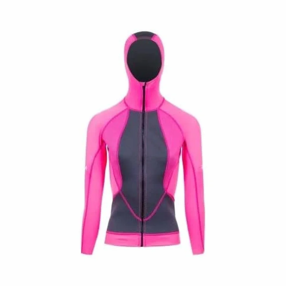 BEUCHAT Snorkeling-Veste A Cagoule Atoll Femme Rose Fluo