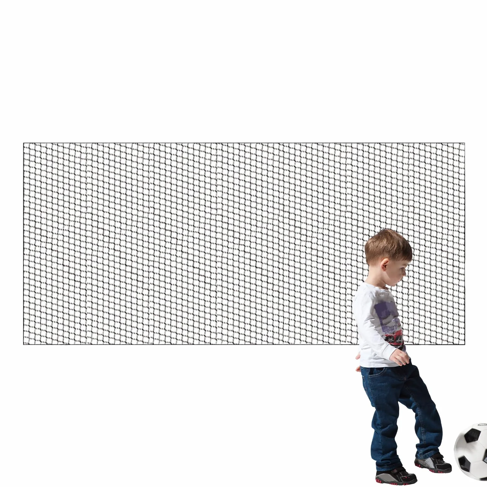 Filet Protection Ballon de Foot, Barrière Anti Ballon, Filets Protection Terrain Sport Jardin