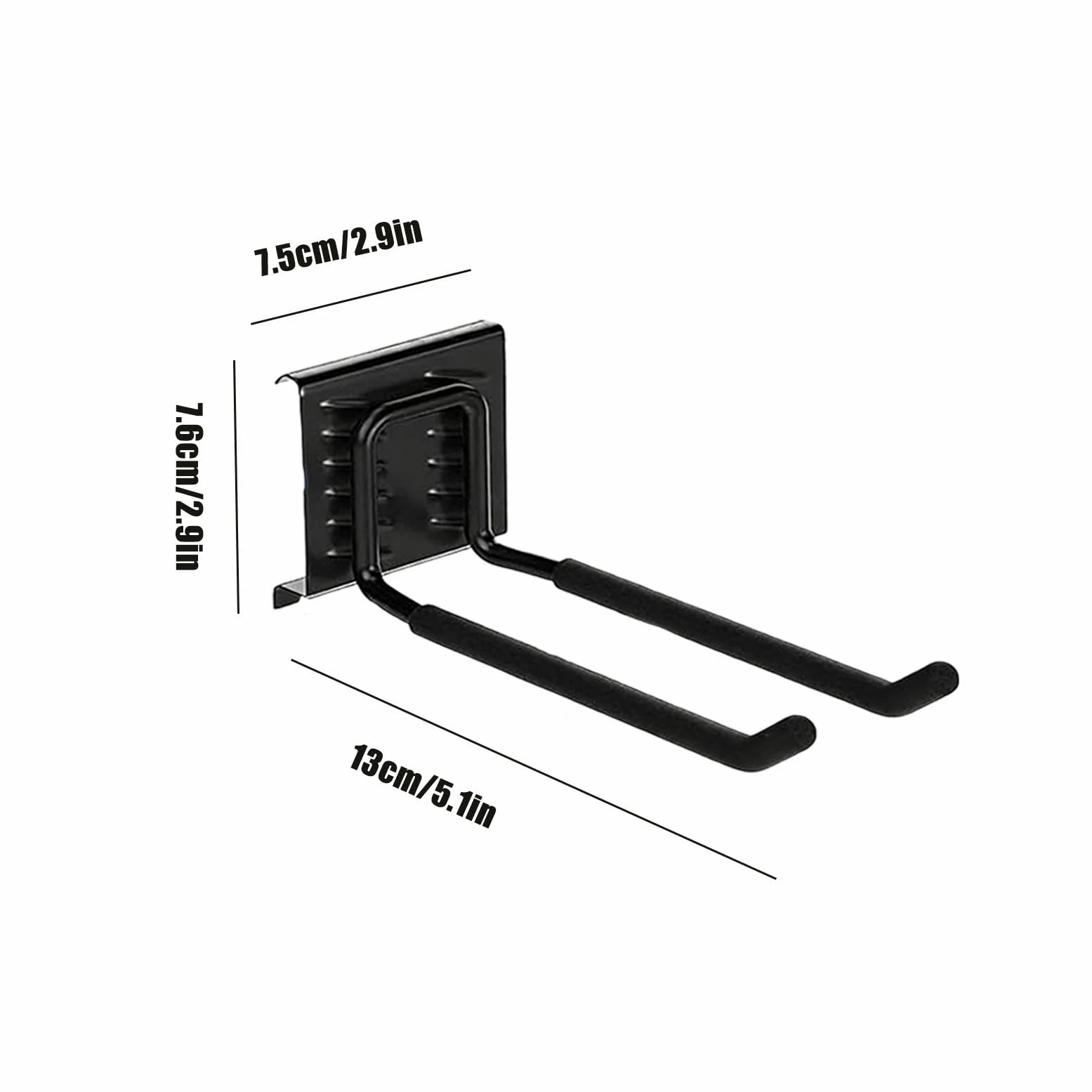 Support mural pour skis de garage - Avec 6 crochets, robuste et | antidérapant, support de snowboard - Pour équipement d'hiver, accessoires de sport, maison, cave, abri de jardin