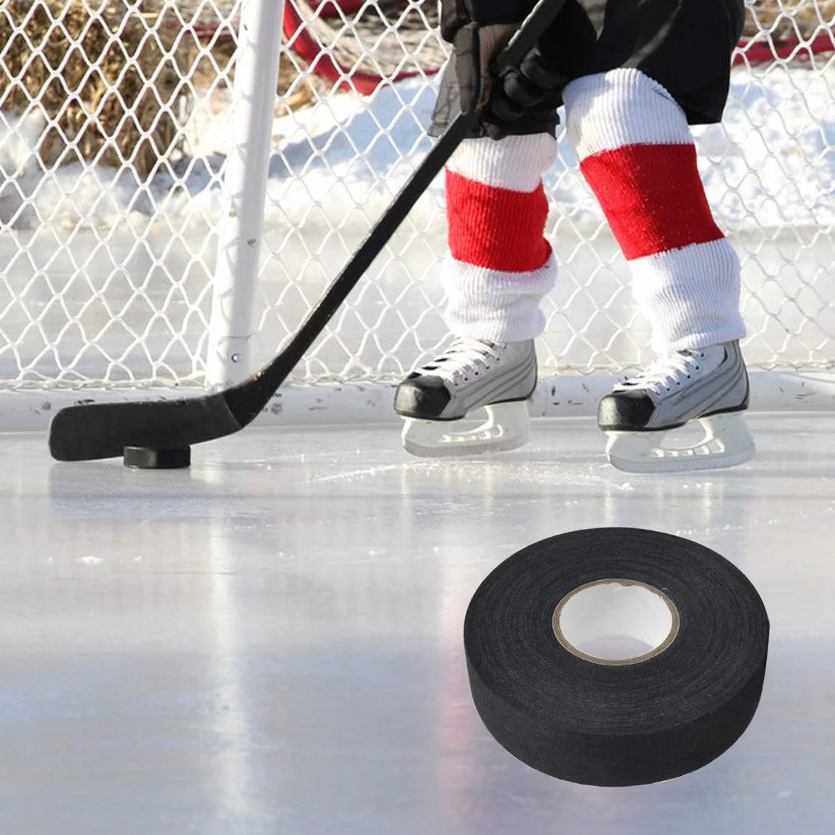 Ruban Hockey Antidérapant Auto-Adhésif pour Poignée Badminton, Hockey sur Glace, Raquette Squash