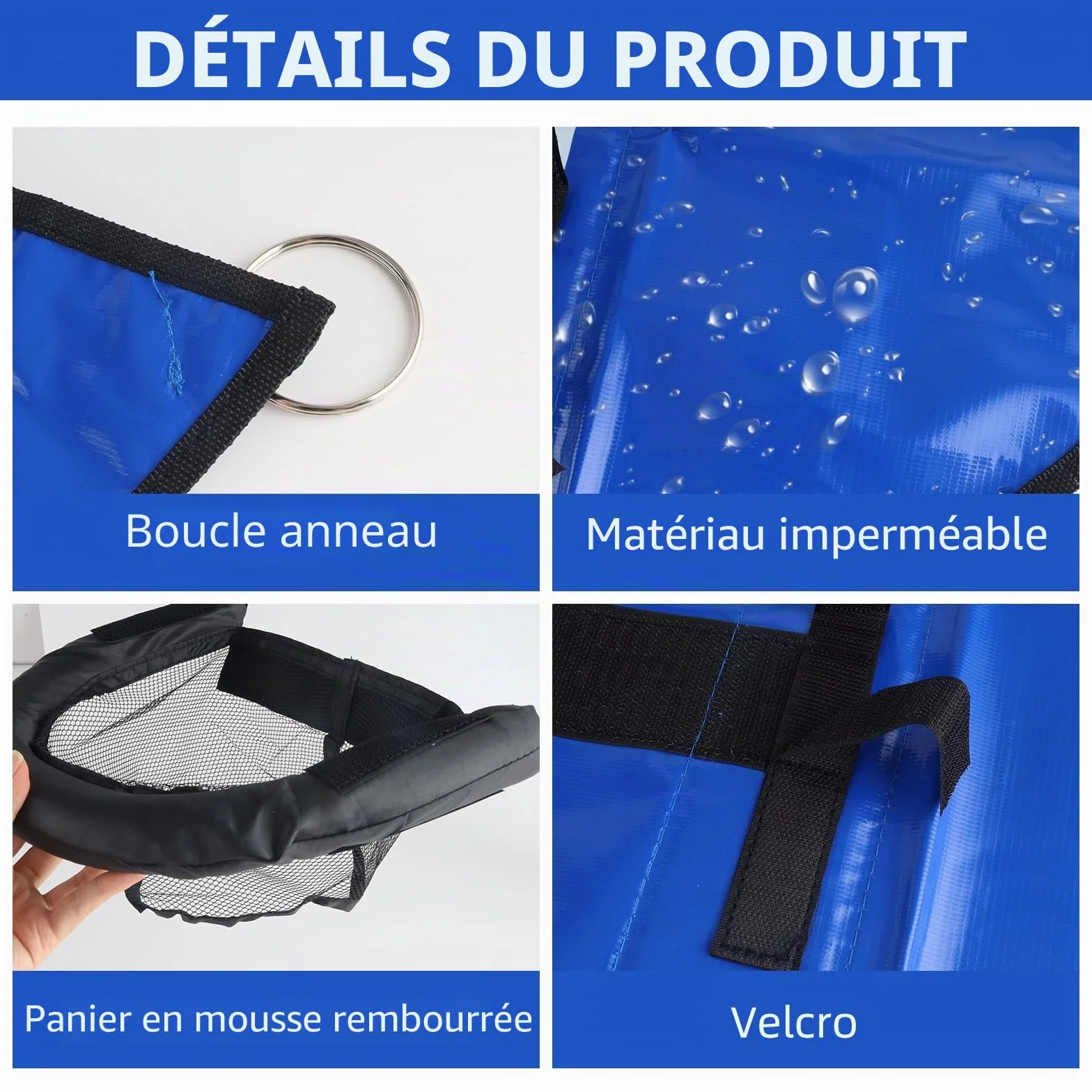 Panier Basket Trampoline avec 3 Balles et Pompe, Filet Amovible pour Sports Intérieur Extérieur
