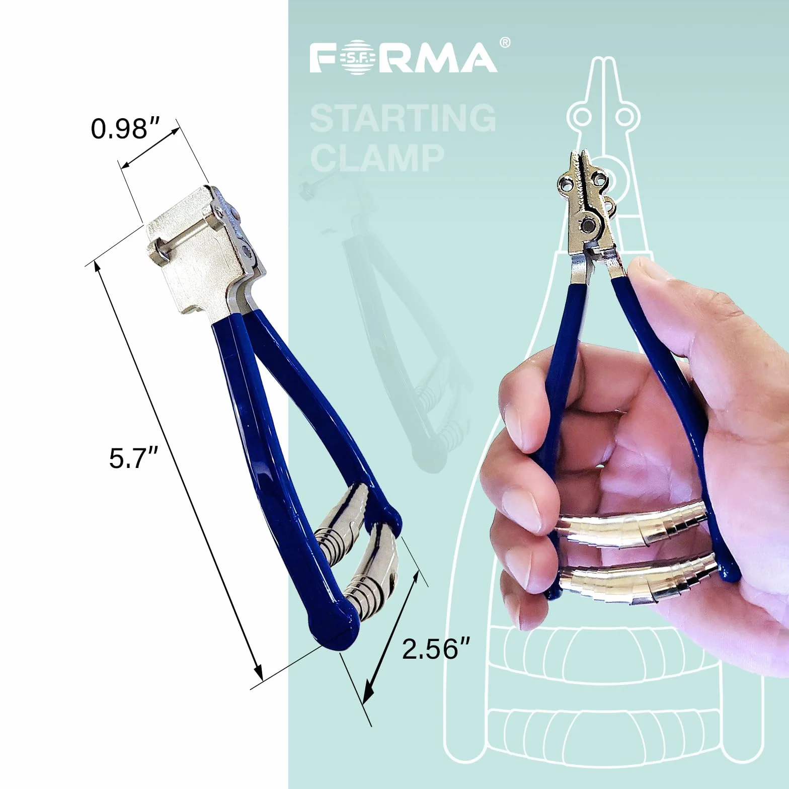 Pince de démarrage à tête Large en Acier Inoxydable, Outil de Cordage pour Raquette de Tennis et Badminton