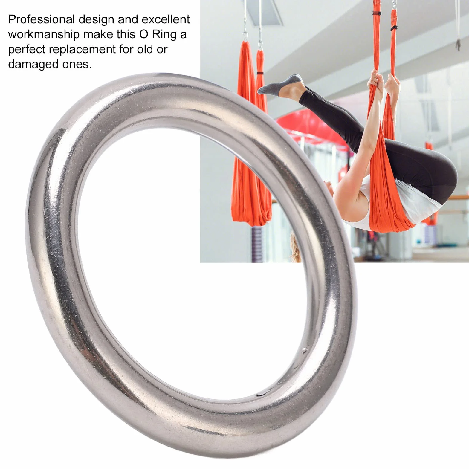 Anneaux Métalliques à Haute Résistance en Acier Inoxydable pour la Plongée, Petits Anneaux en Inox (10pcs, 50mm)