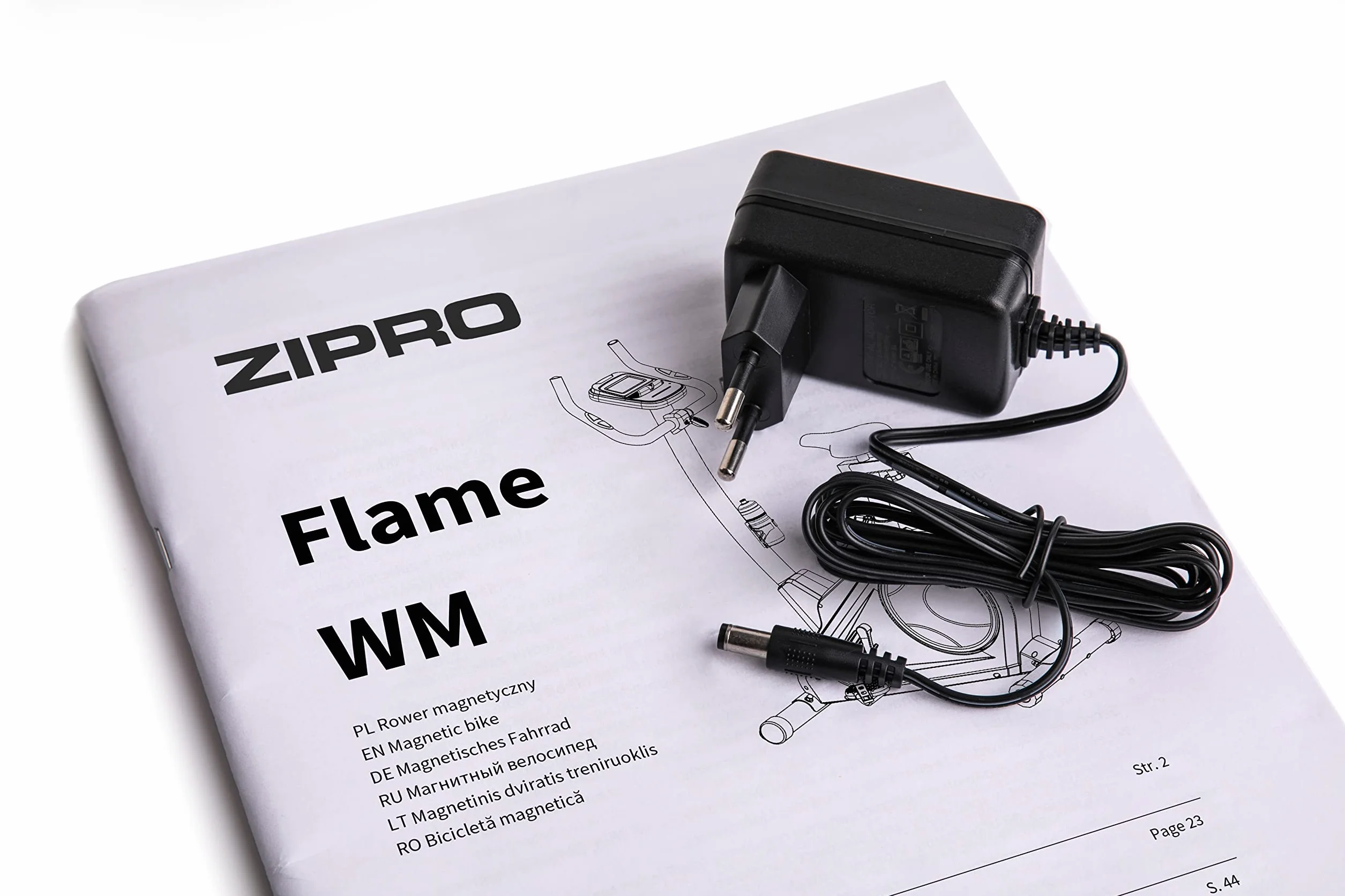 Zipro Vélo d'appartement magnétique Flame Ergomètre Fitness 150 kg
