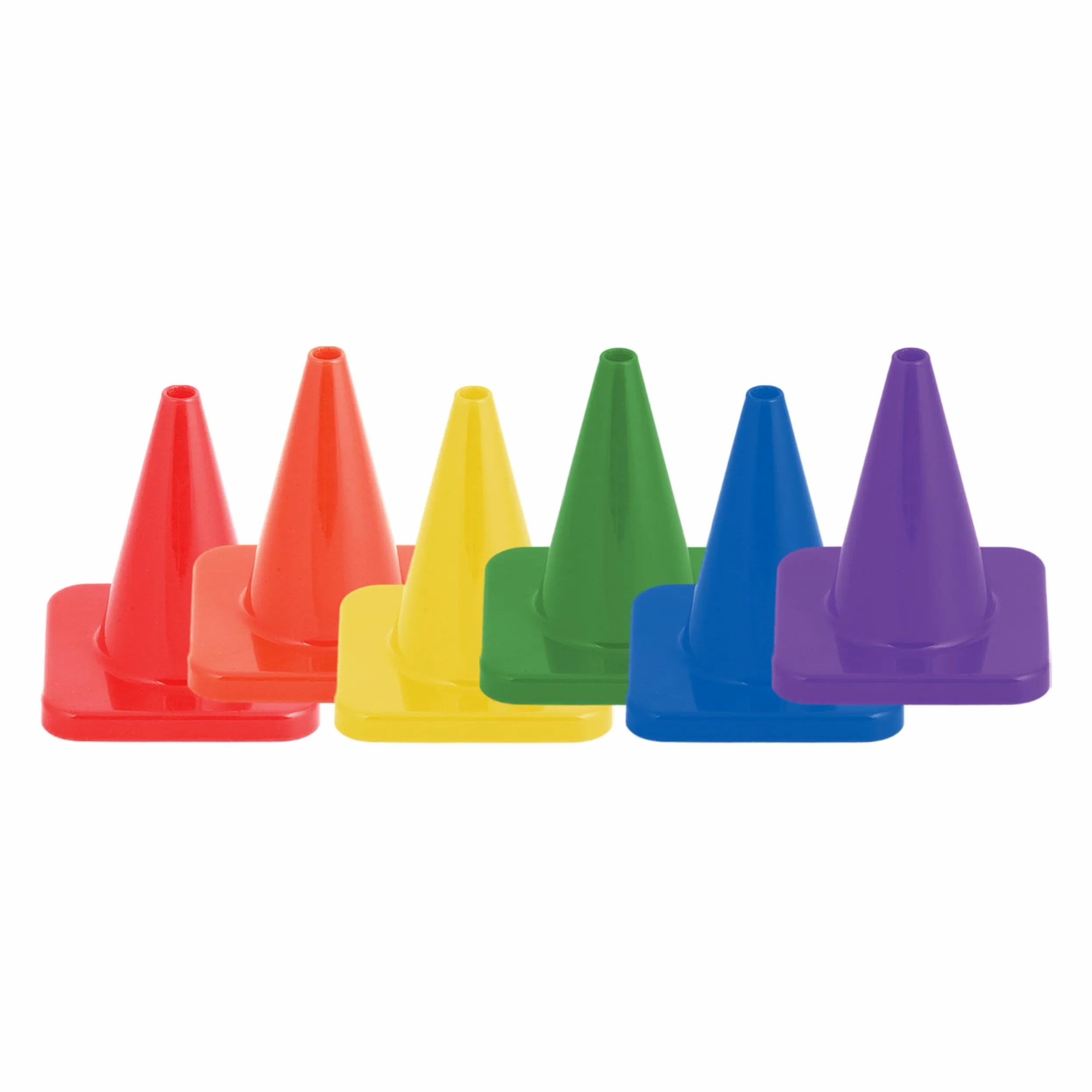 Champion Sports Cônes en Vinyle Flexible Haute visibilité – Ensembles de cônes Simples et Assortis en Plusieurs hauteurs et Couleurs