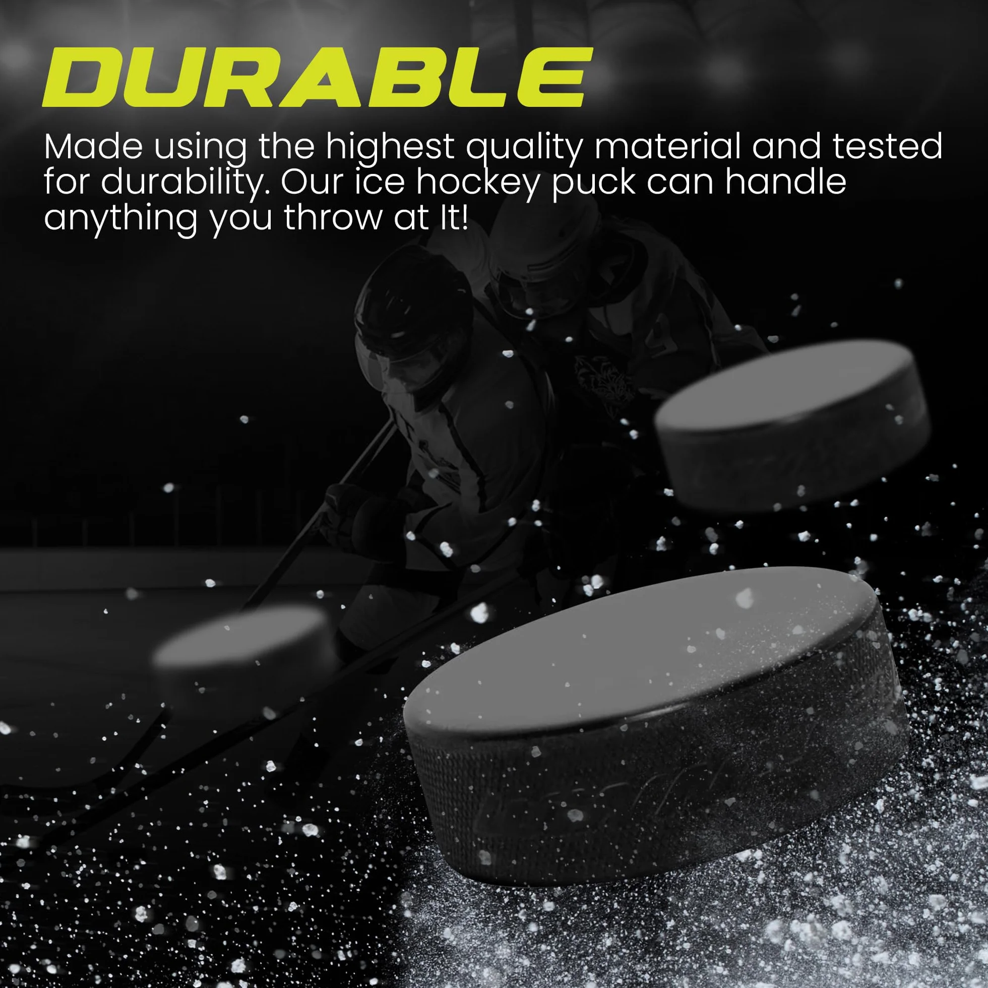 Winnwell 18 palets de hockey sur glace noirs 170,1 g officiels