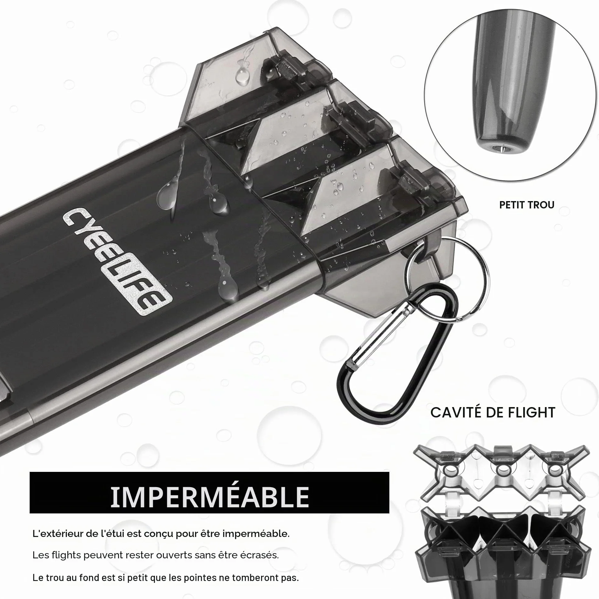 Flechette Pointe Acier 24g avec Boîte de manutention