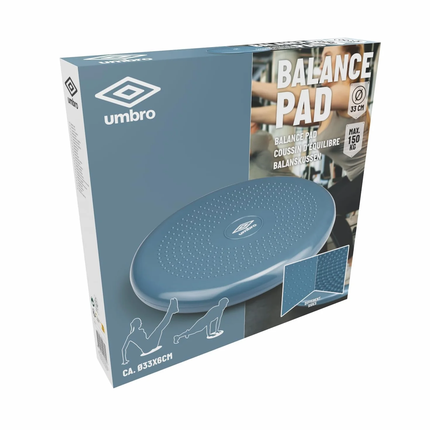Umbro Oreiller Balance Ø 33 cm Bleu