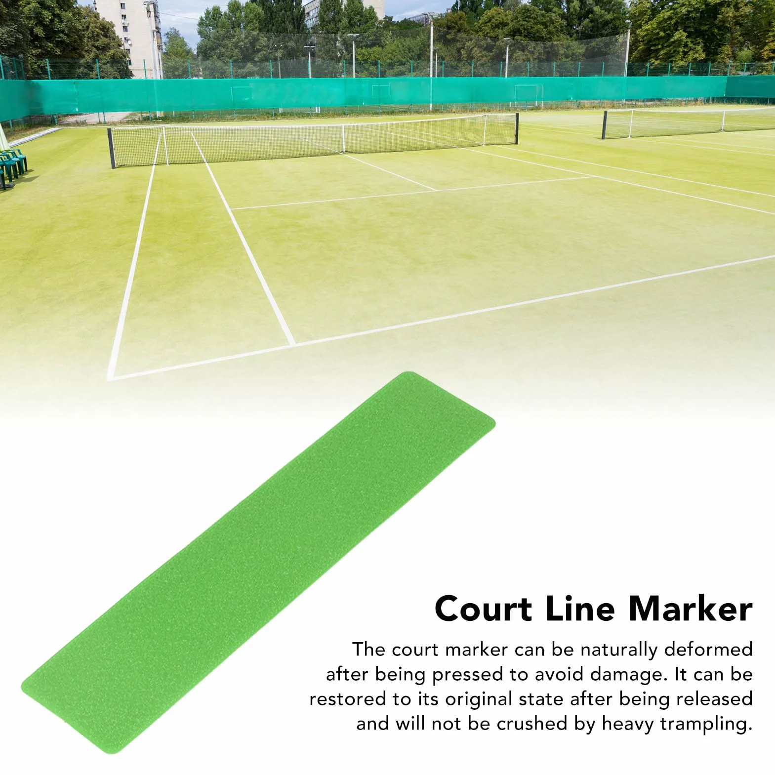Socobeta Marqueurs de Ligne de Terrain Polyvalente pour Basket-Ball Football Tennis Pickleball