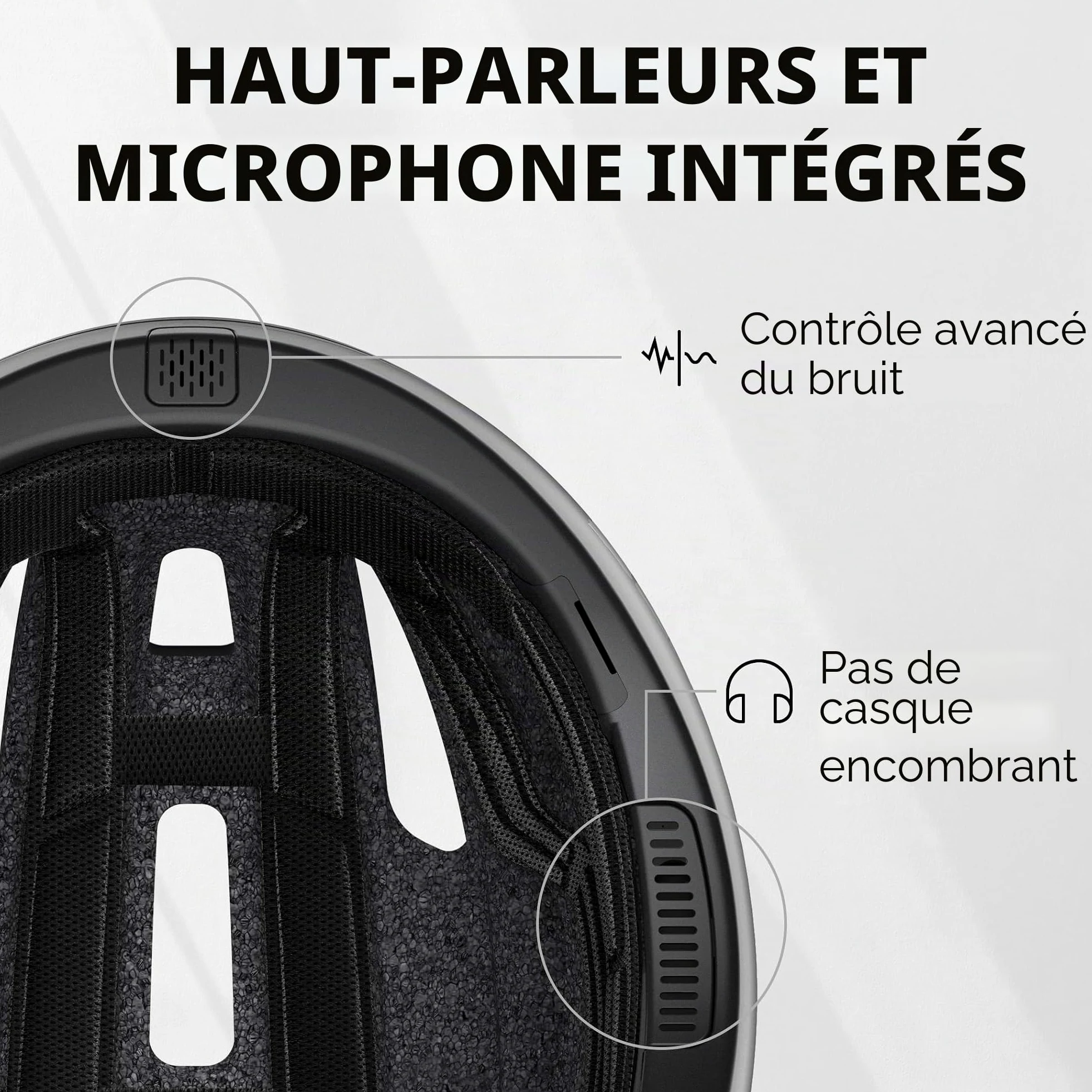 Sena R1 Casque de Vélo Connecté (Matte Black, S)