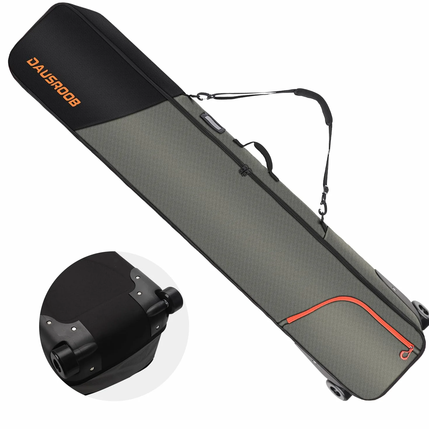 Sac de Ski avec Roues Rembourré pour Voyage en Avion Housse à Ski