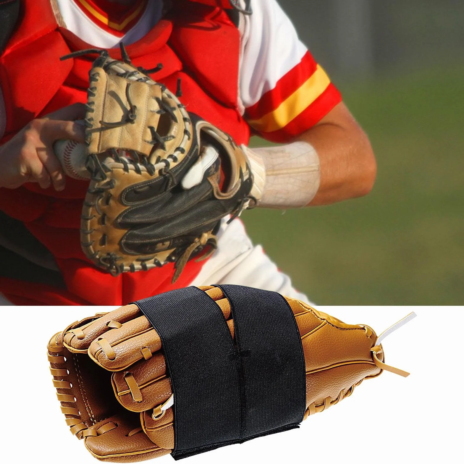 Enveloppe de baseball élastique pour gants, accessoire pour façonner et fixer gants de softball