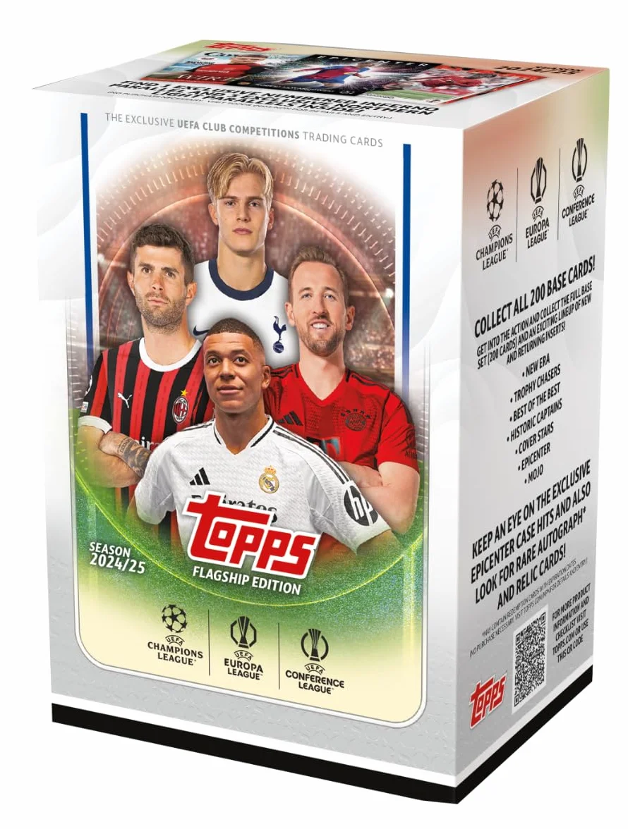 UEFA 2024/25 Topps Club Competitions Value Box - Lot de 7